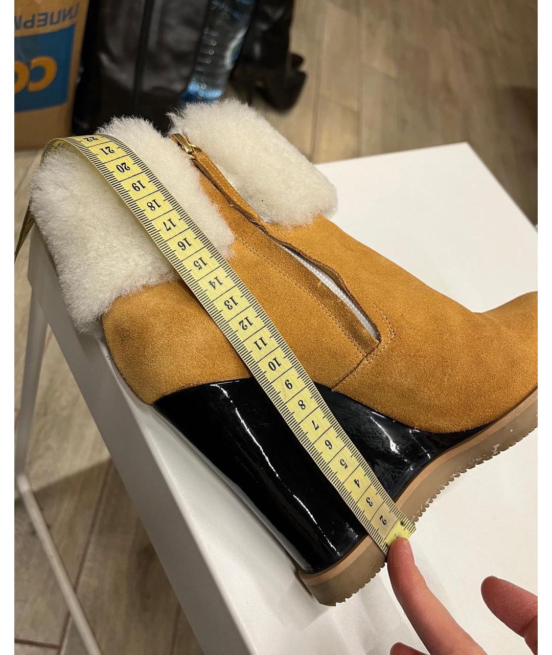 VICINI Горчичные замшевые ботильоны, фото 2