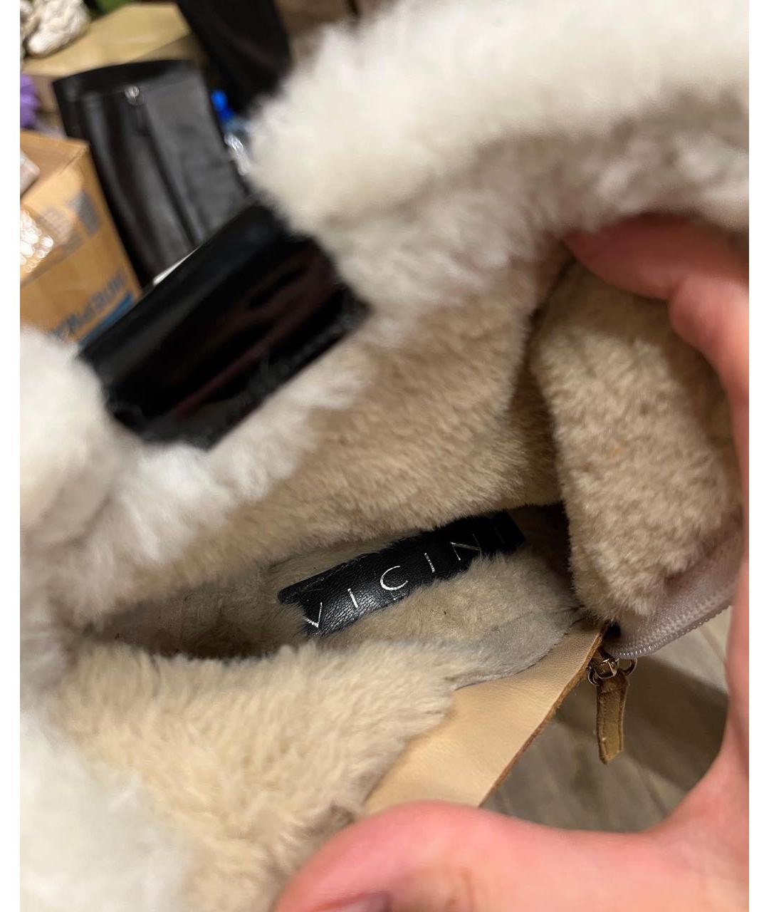 VICINI Горчичные замшевые ботильоны, фото 5