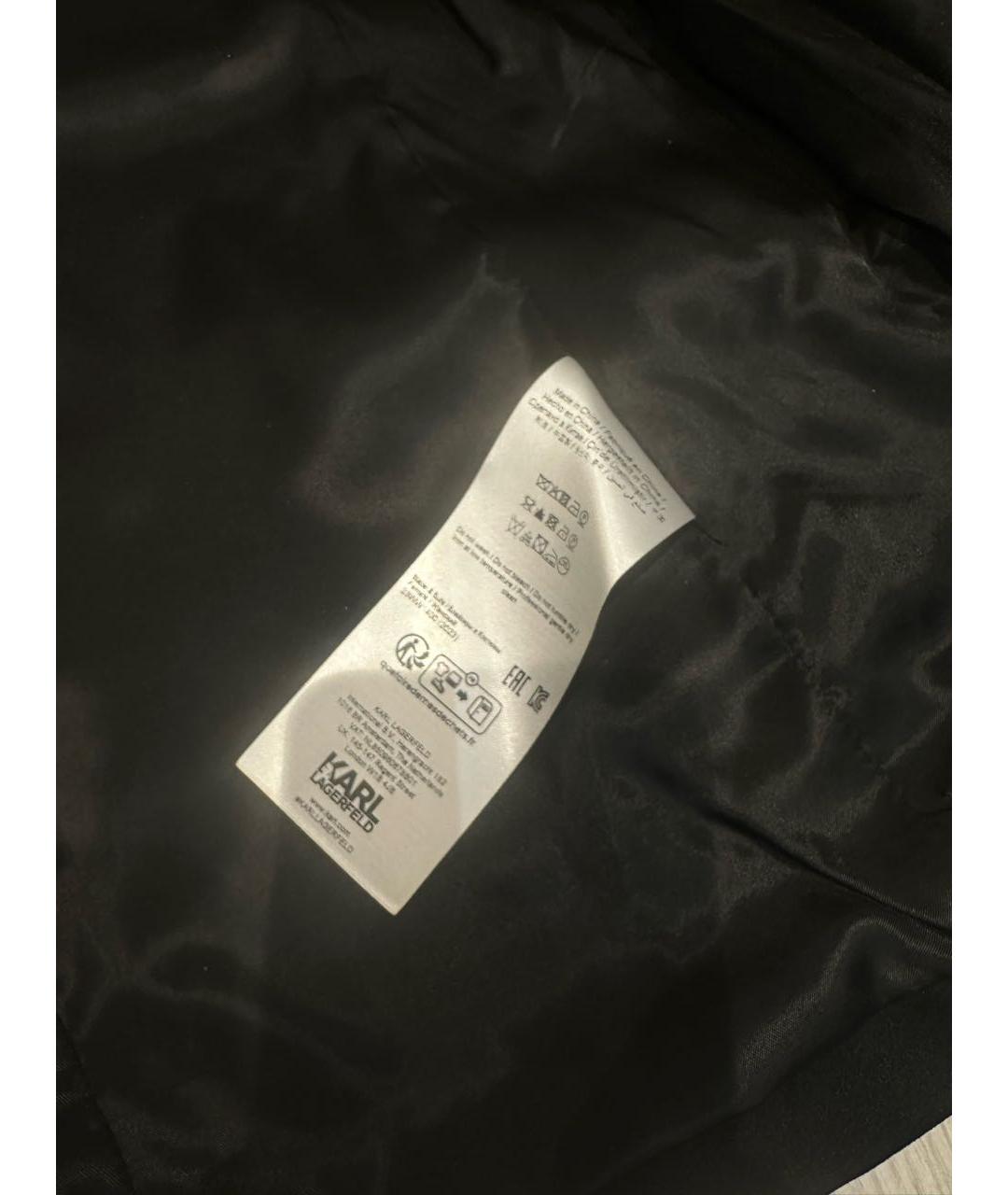 KARL LAGERFELD Черный полиэстеровый костюм с брюками, фото 6