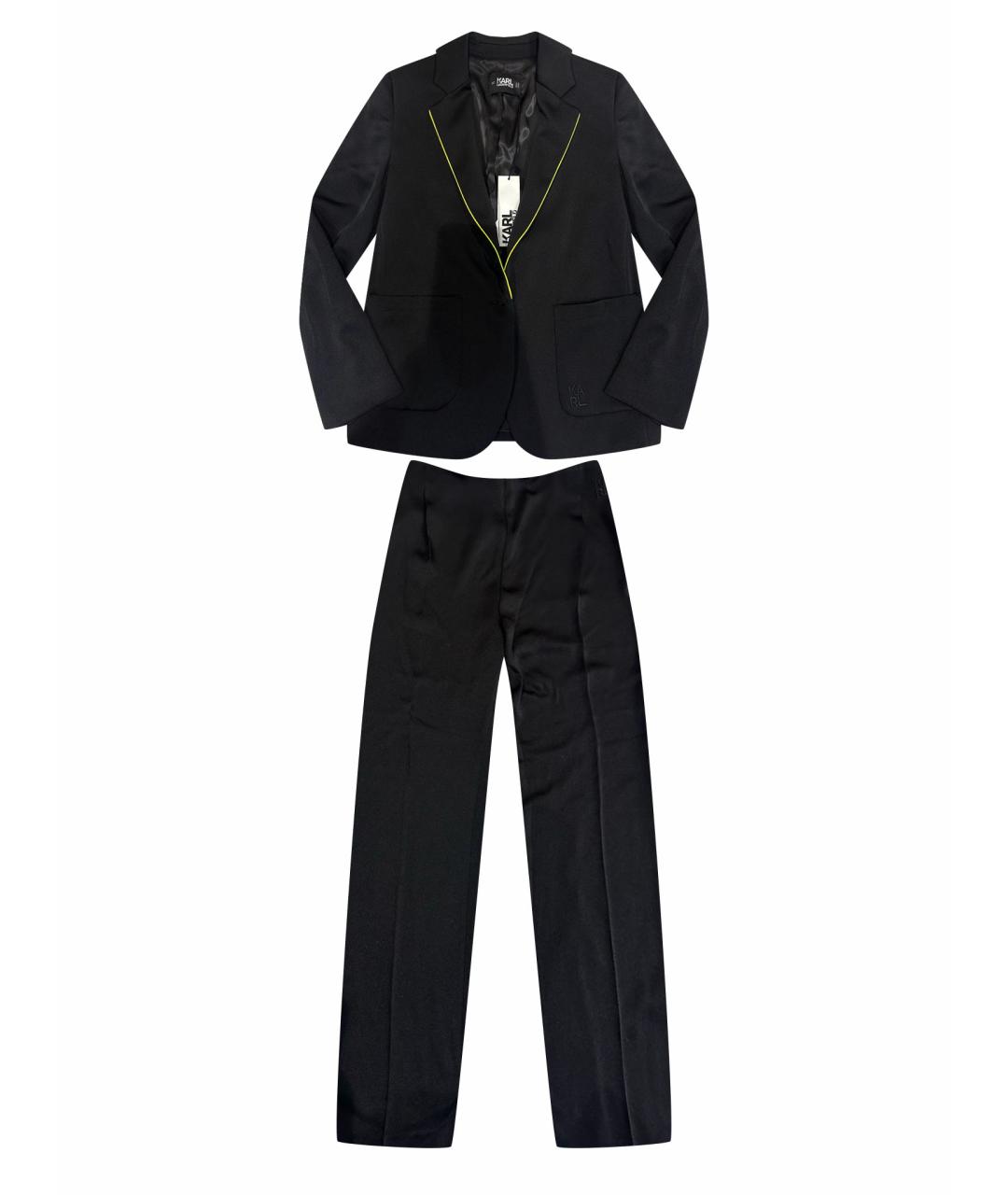 KARL LAGERFELD Черный полиэстеровый костюм с брюками, фото 1