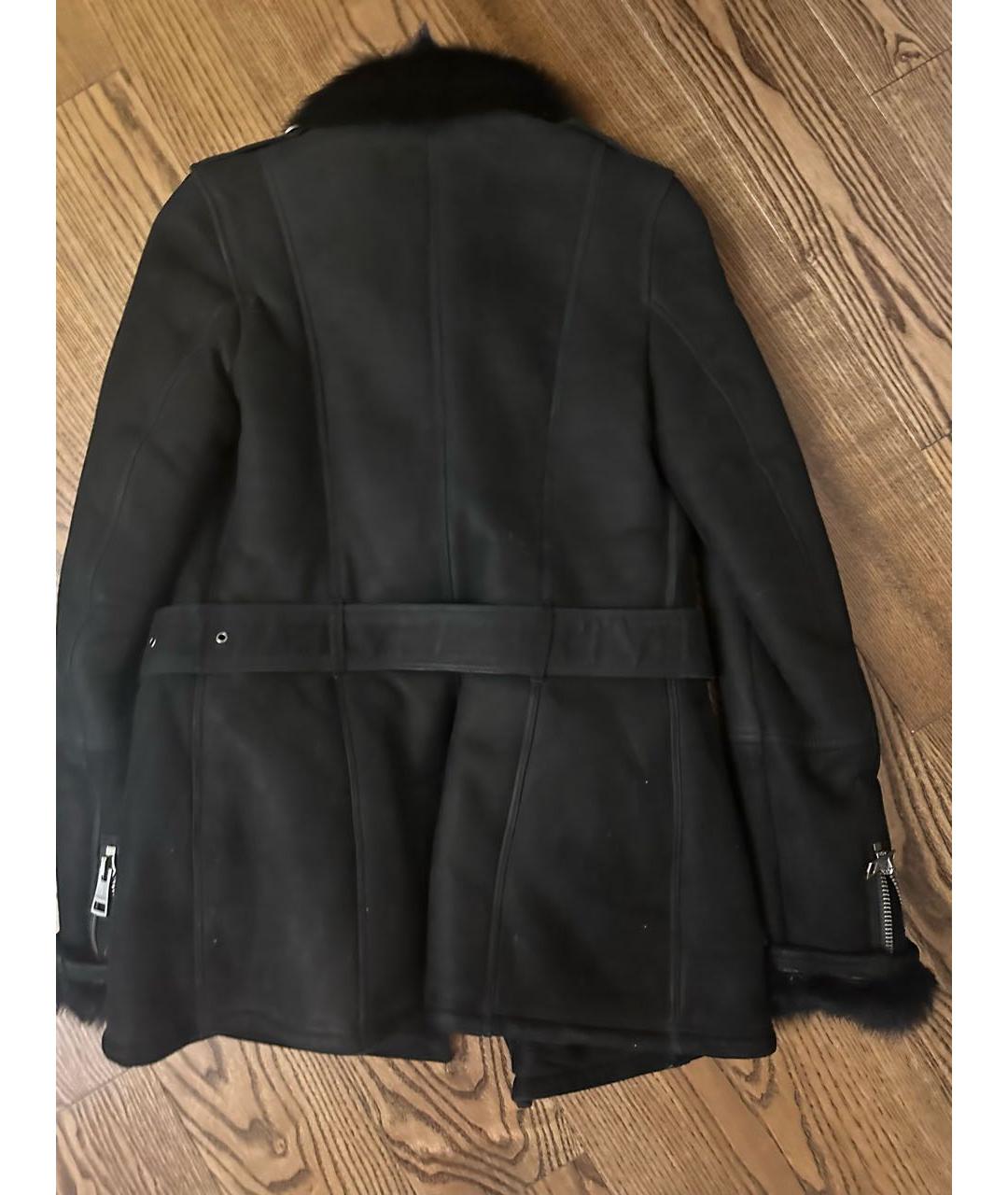 BURBERRY Черная замшевая дубленка, фото 4