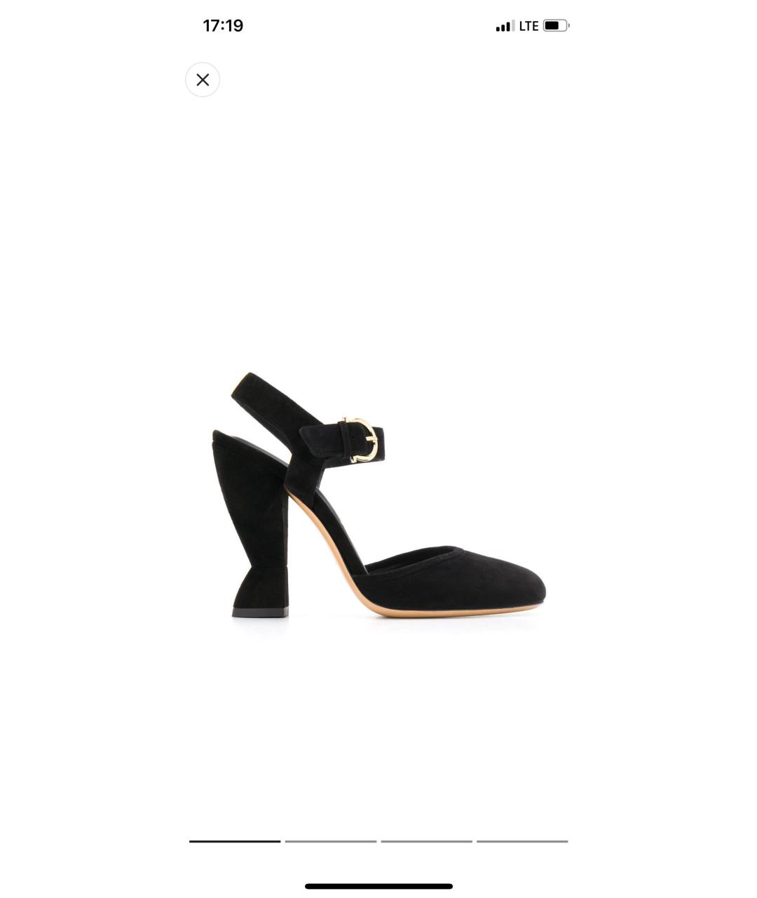 FERRAGAMO Черные замшевые туфли, фото 9