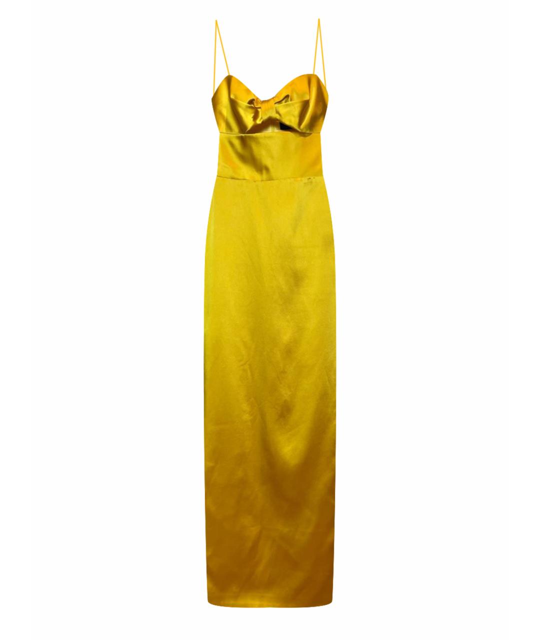RASARIO Золотое шелковое коктейльное платье, фото 1