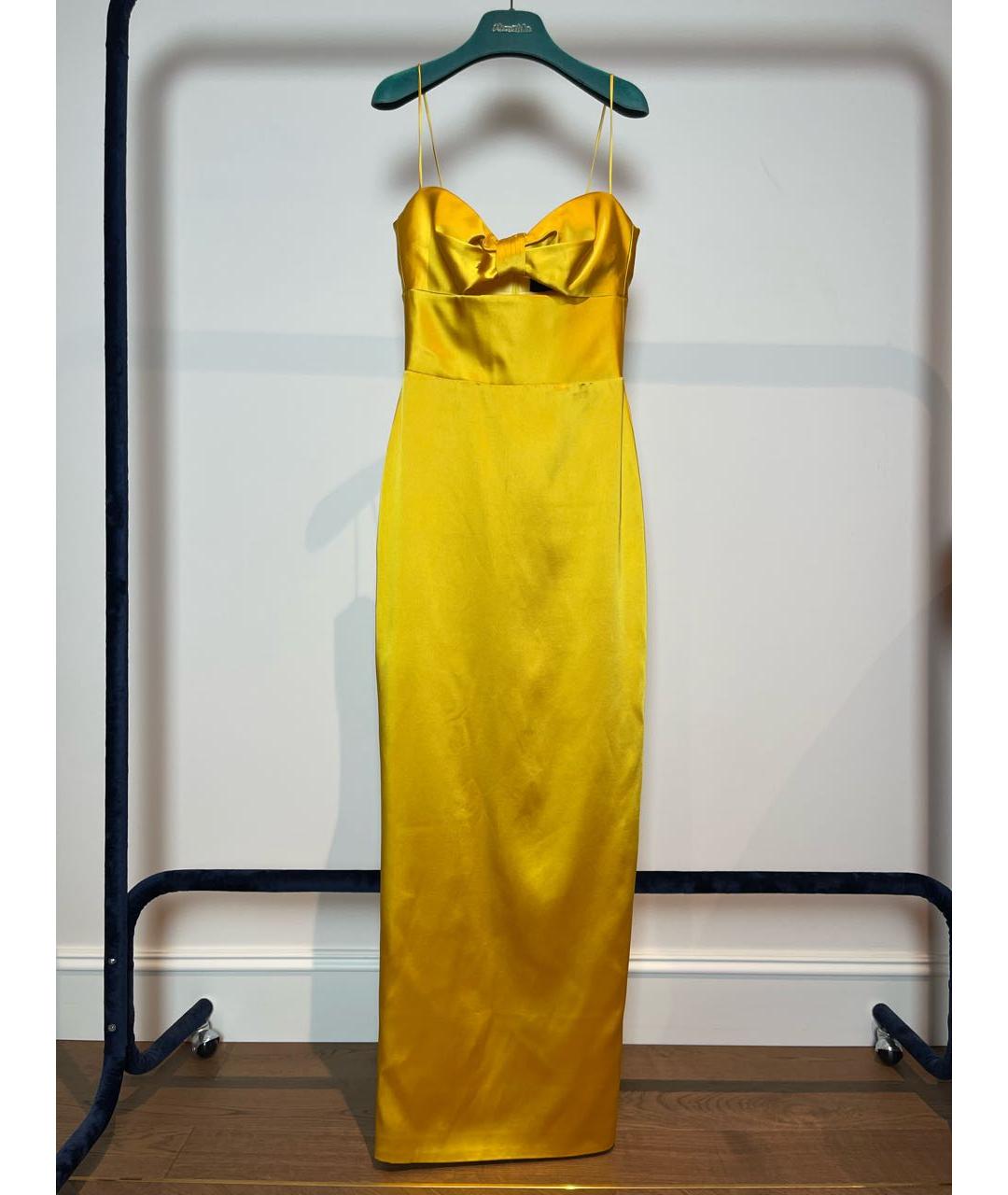 RASARIO Золотое шелковое коктейльное платье, фото 5
