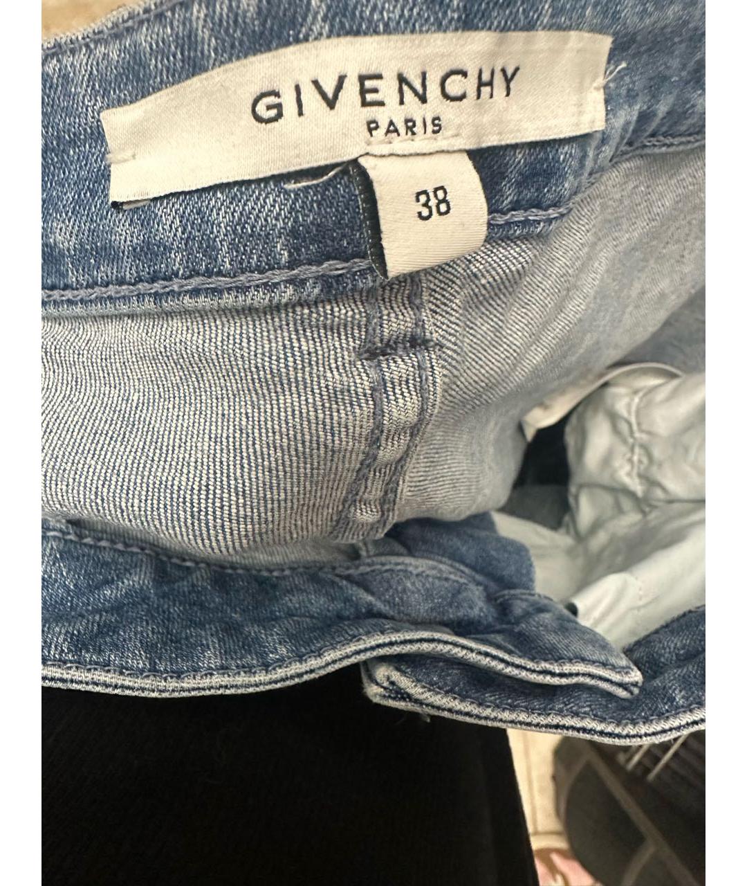 GIVENCHY Голубые хлопко-эластановые джинсы слим, фото 3