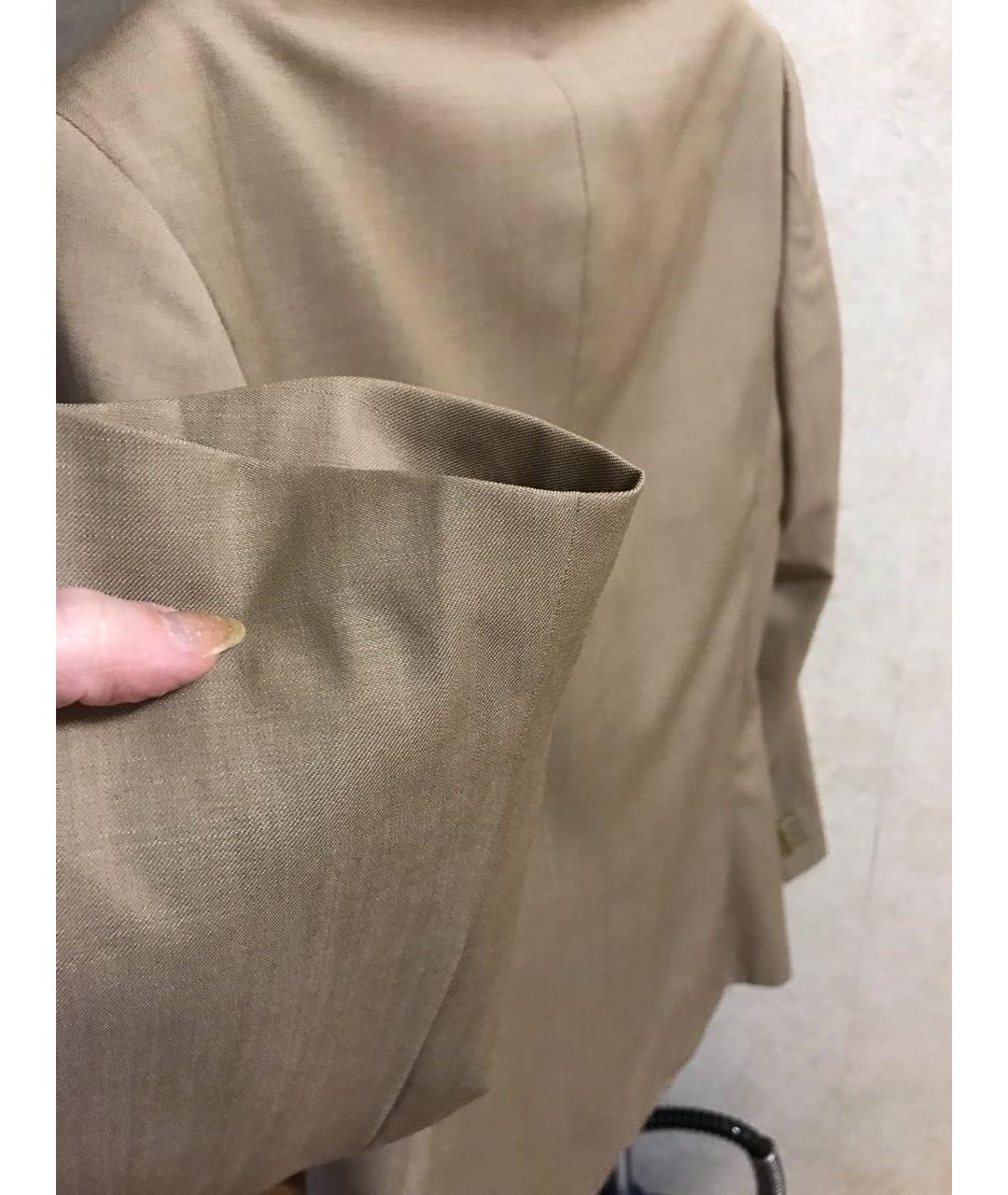 THIERRY MUGLER Бежевый шерстяной пиджак, фото 6