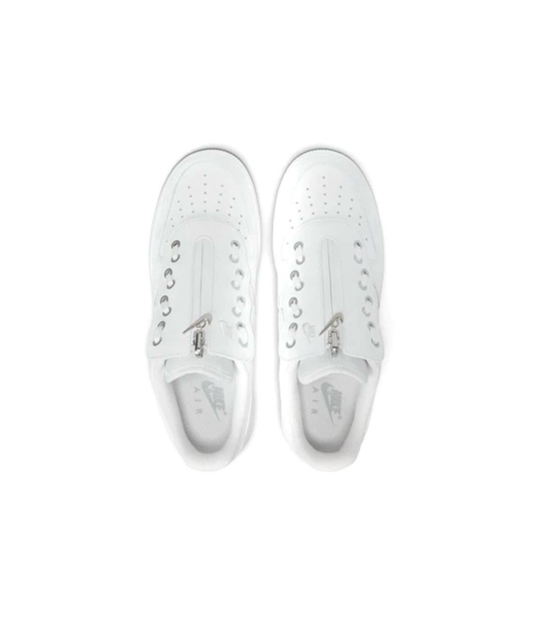NIKE Белые кожаные низкие кроссовки / кеды, фото 3