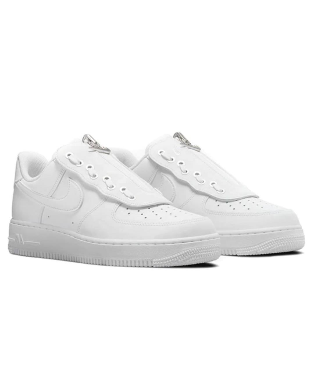 NIKE Белые кожаные низкие кроссовки / кеды, фото 2