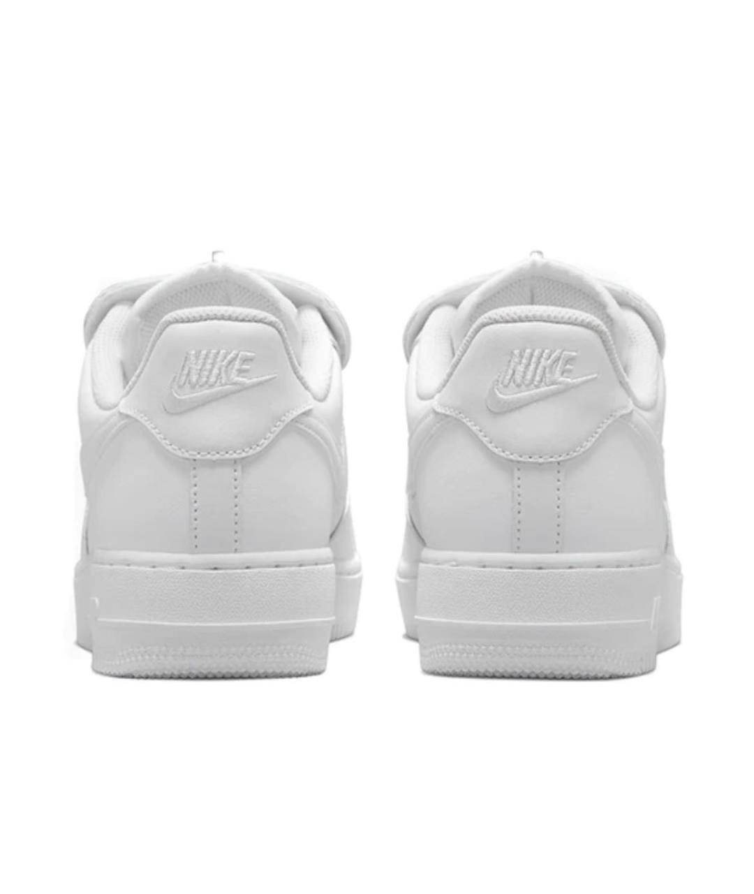 NIKE Белые кожаные низкие кроссовки / кеды, фото 4