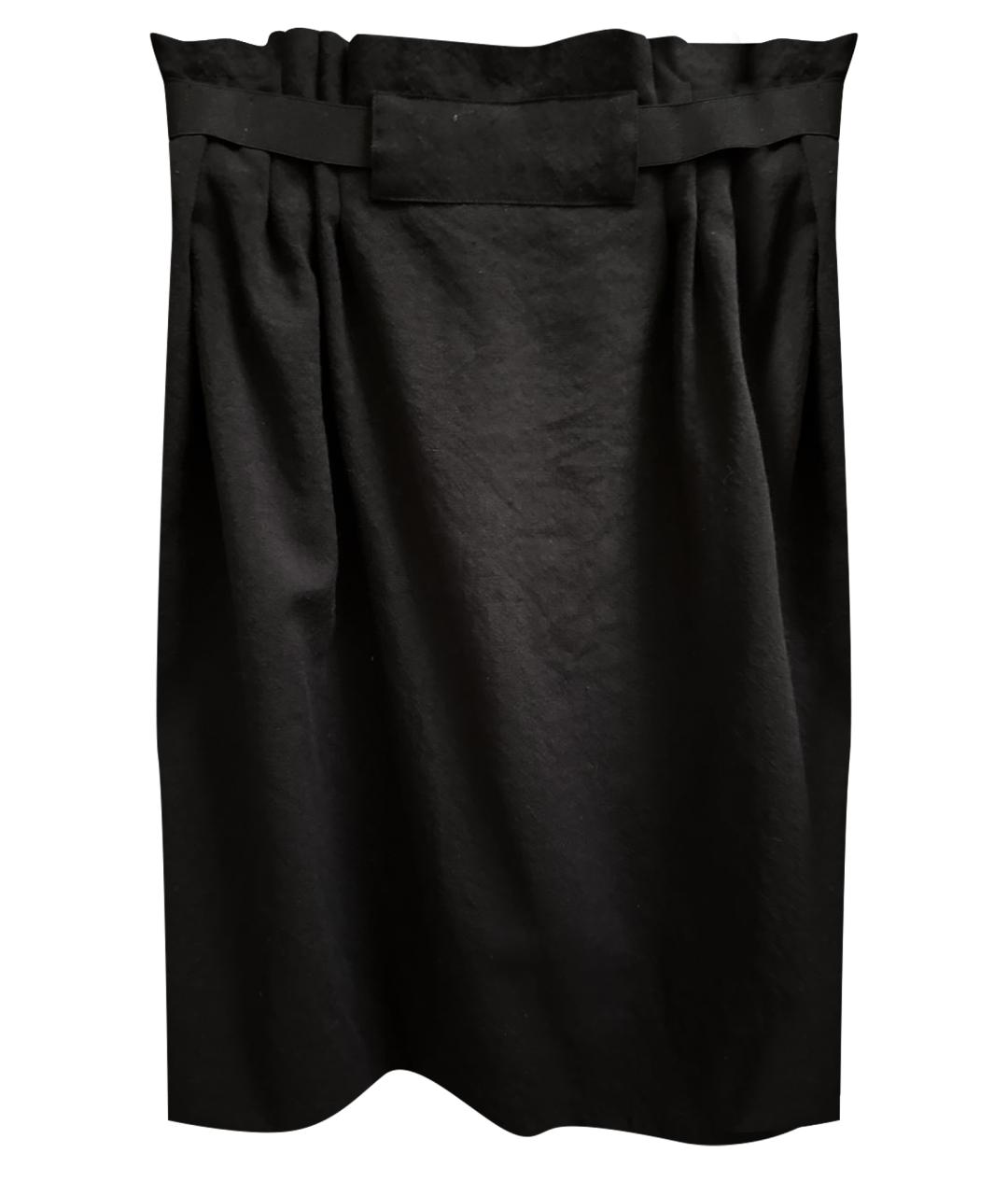 CHLOE Черная шерстяная юбка мини, фото 1