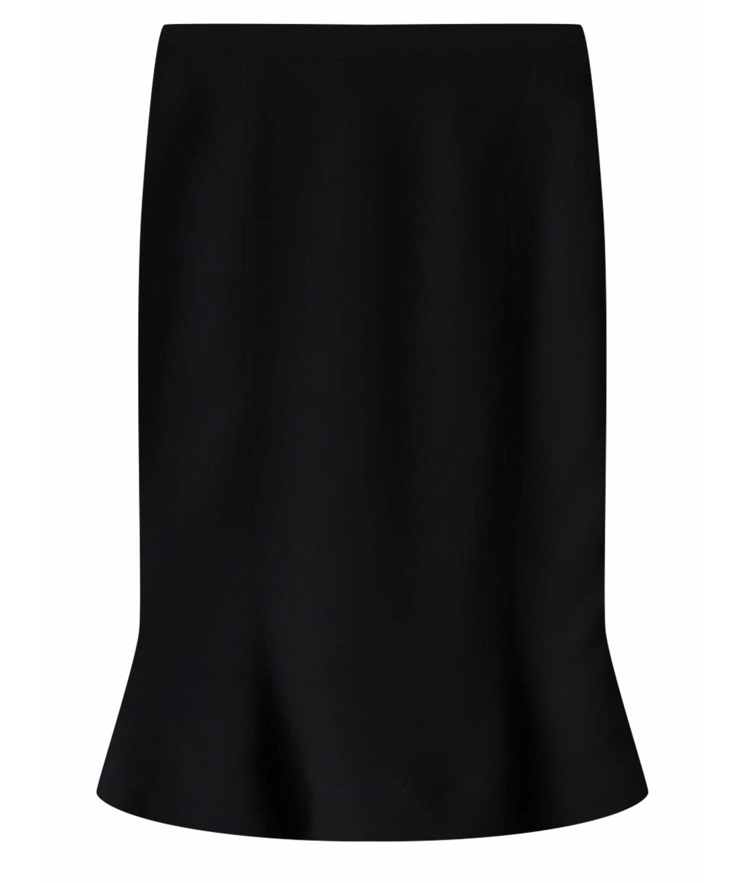 VIVIENNE WESTWOOD ANGLOMANIA Черная шерстяная юбка миди, фото 1
