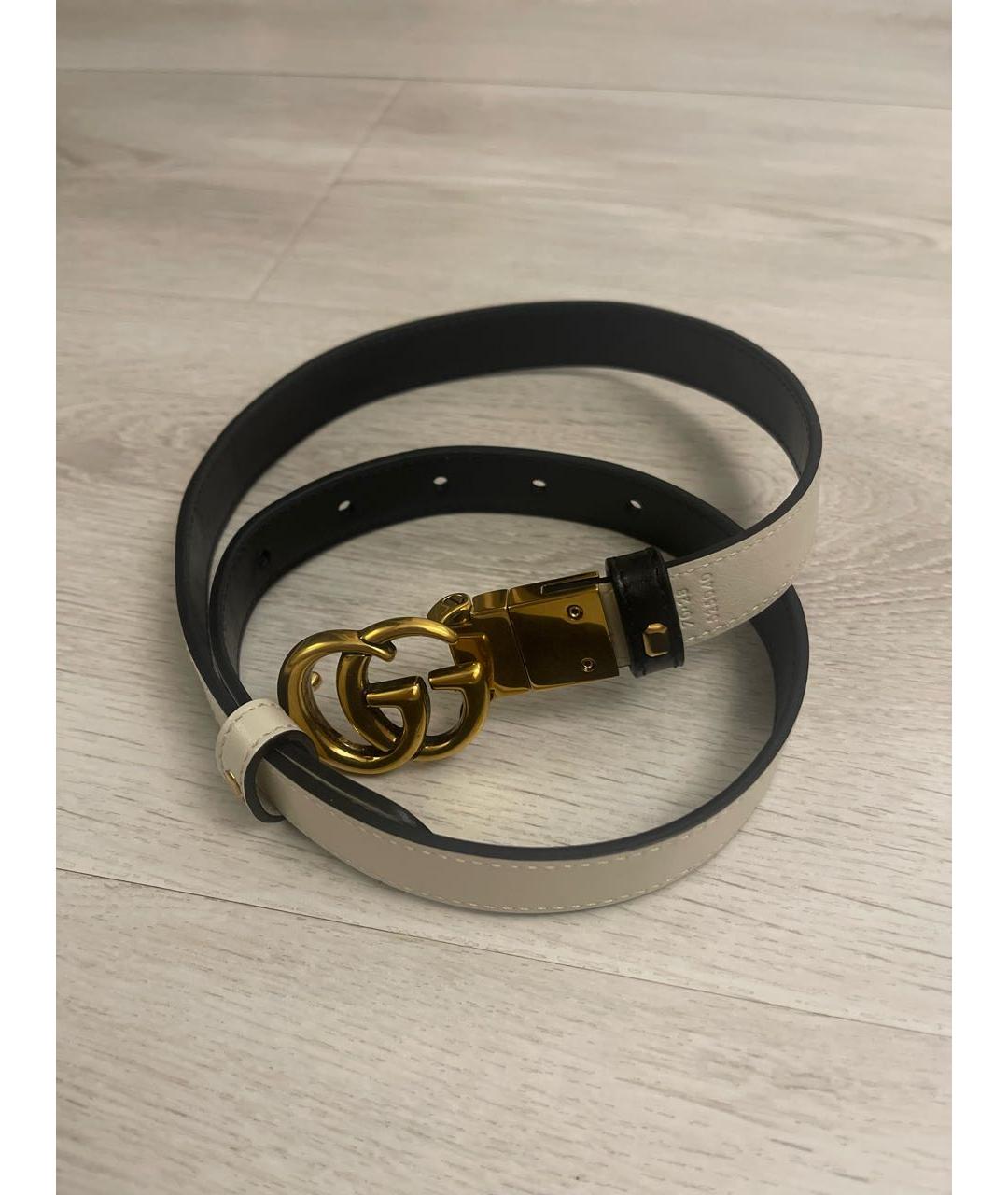 GUCCI Черный кожаный ремень, фото 4
