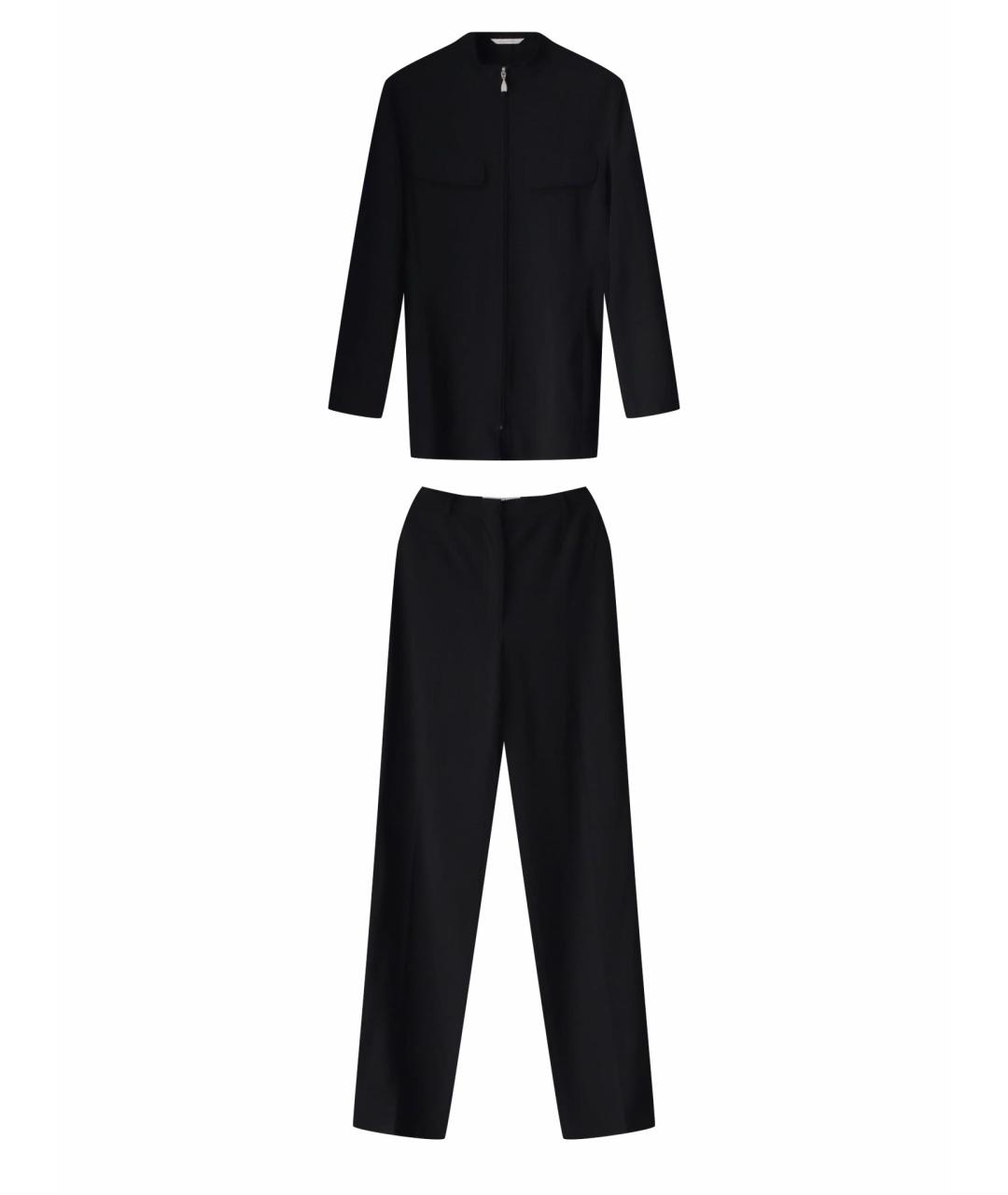 MAX MARA Черный шерстяной костюм с брюками, фото 1