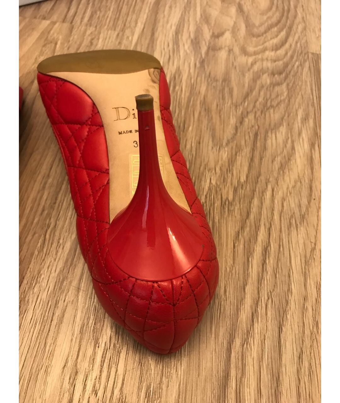 CHRISTIAN DIOR PRE-OWNED Красные кожаные туфли, фото 6