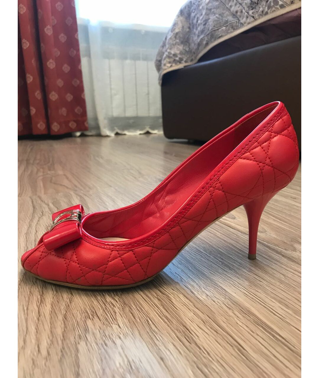 CHRISTIAN DIOR PRE-OWNED Красные кожаные туфли, фото 7
