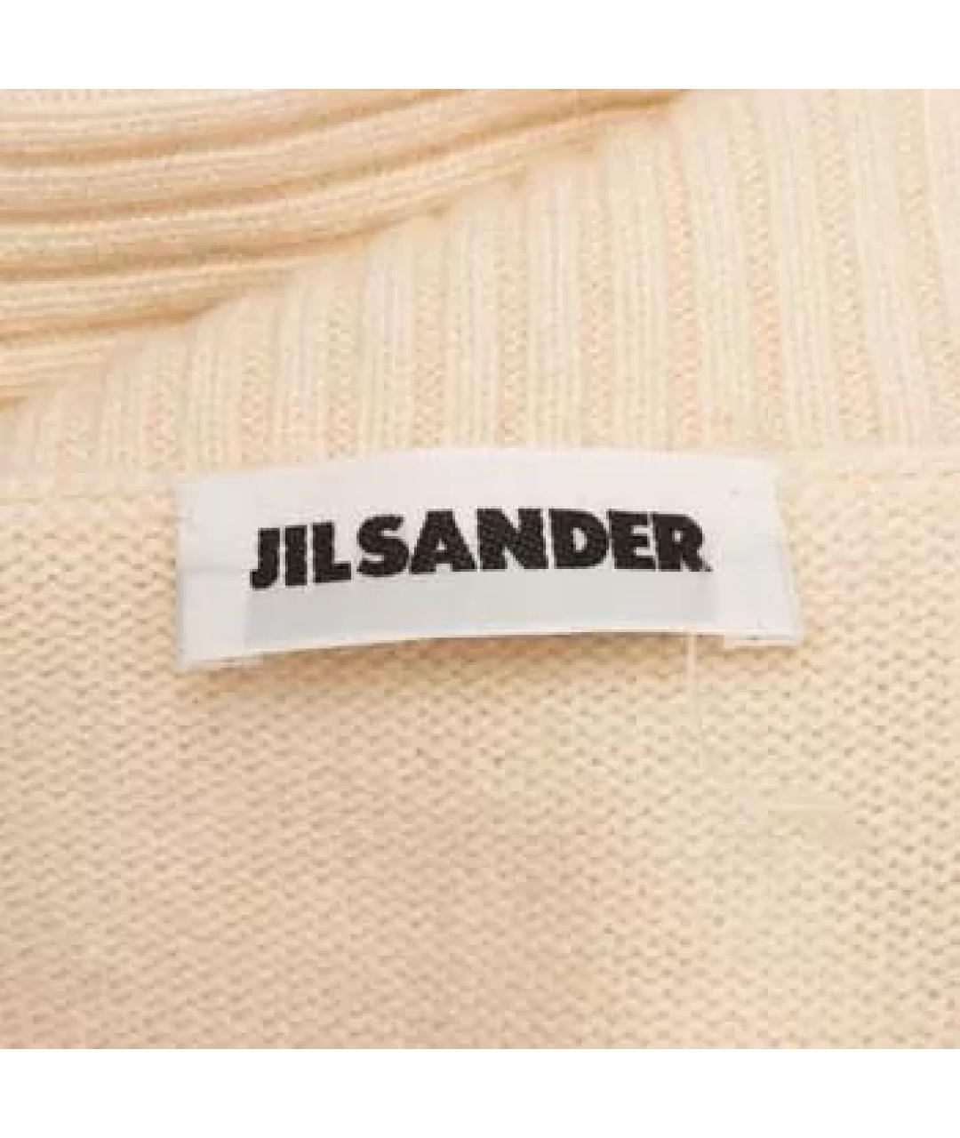 JIL SANDER Белый кашемировый джемпер / свитер, фото 3