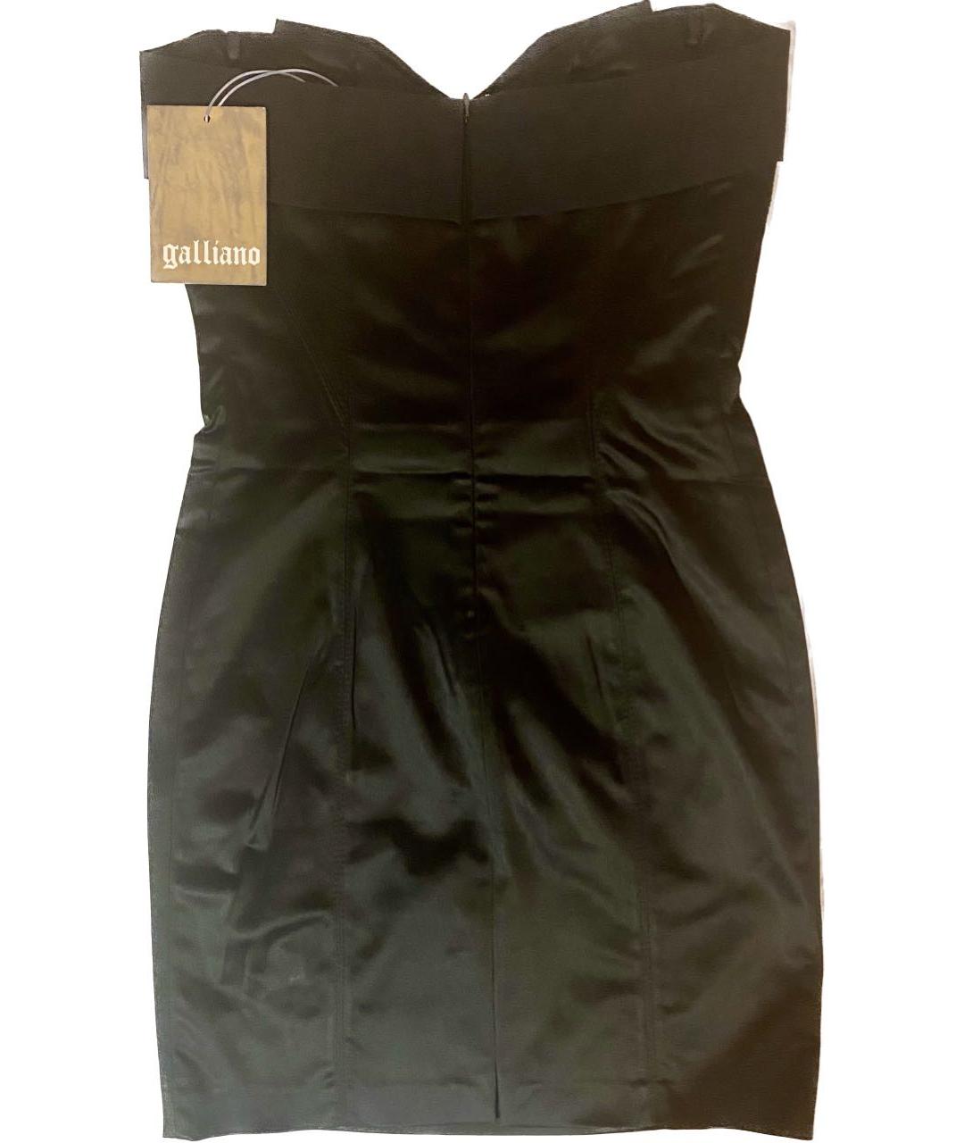 JOHN GALLIANO Черное коктейльное платье, фото 3