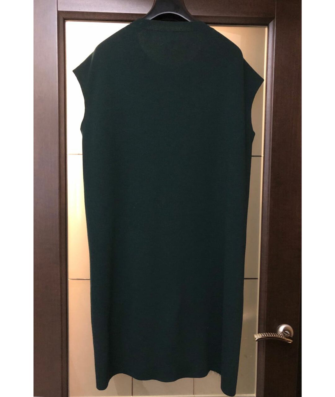 LOUIS VUITTON PRE-OWNED Зеленые шерстяное повседневное платье, фото 2
