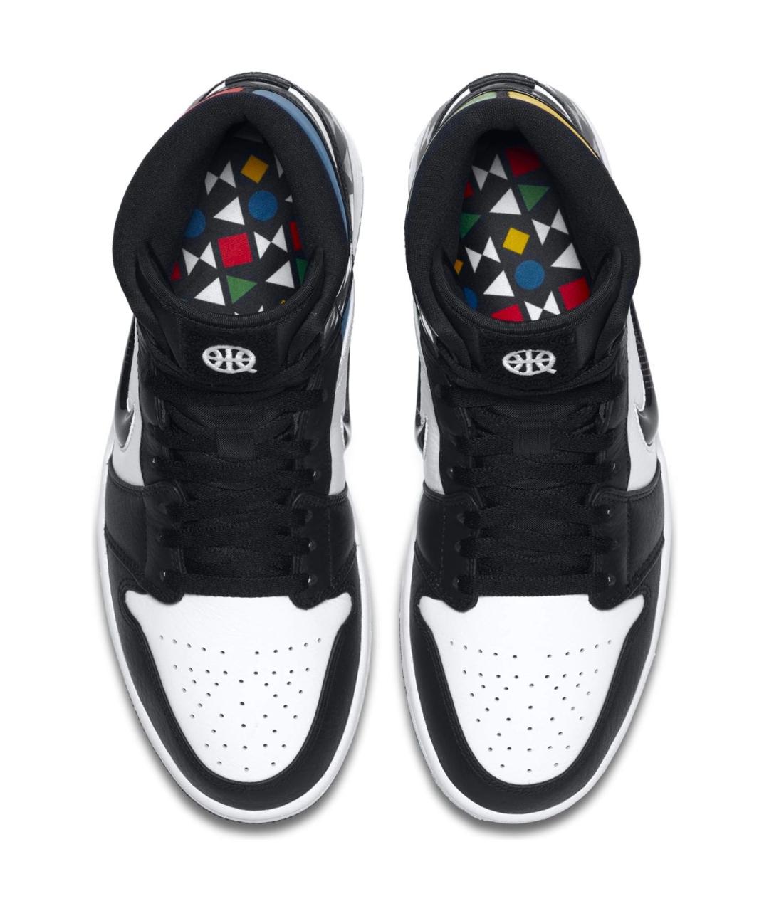 JORDAN Мульти кожаные высокие кроссовки / кеды, фото 3