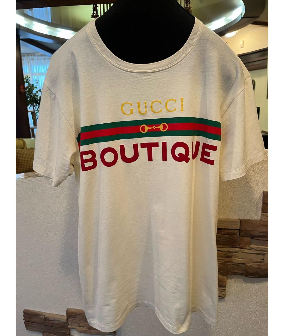 GUCCI Хлопковая футболка, фото 2