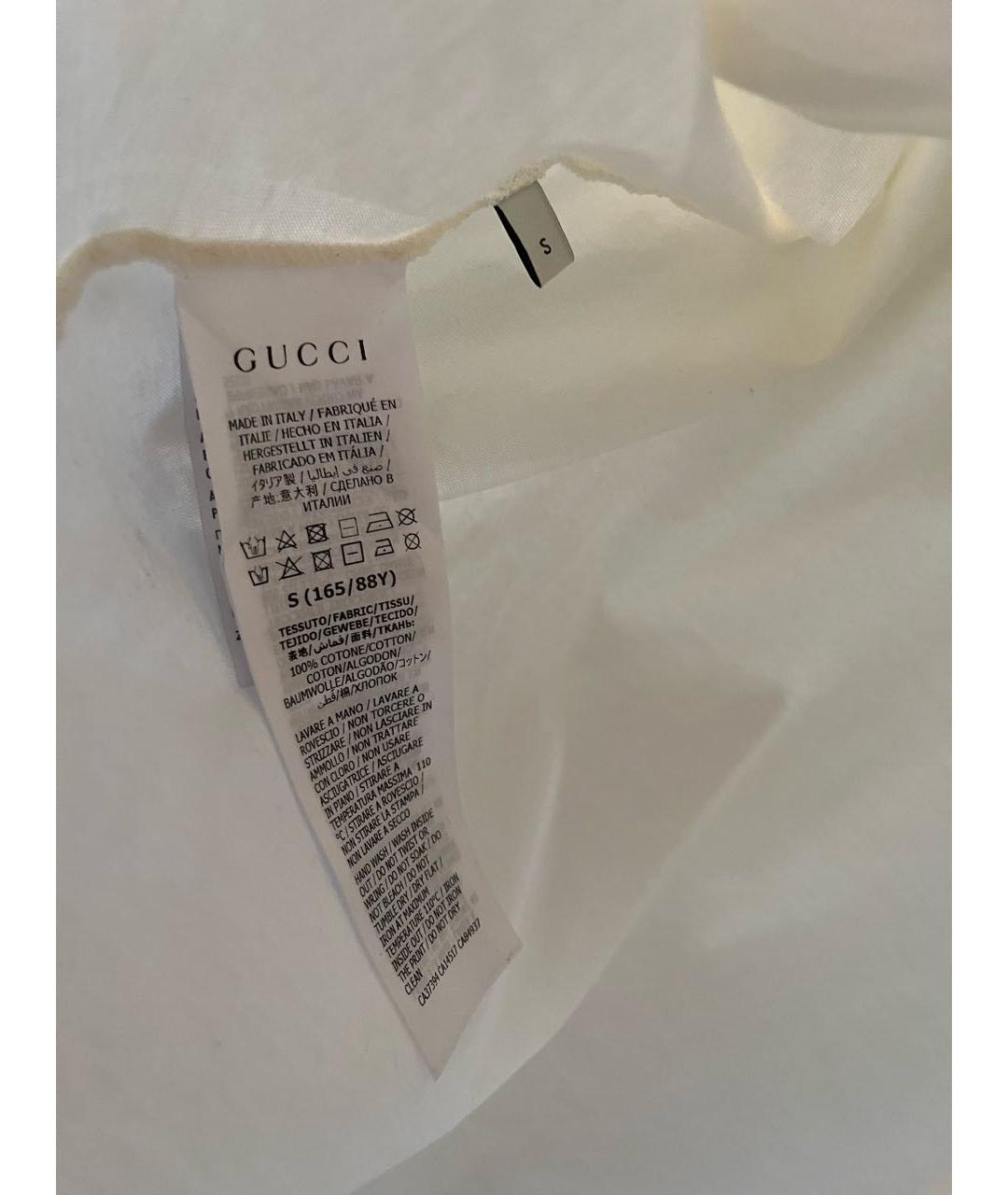 GUCCI Хлопковая футболка, фото 4