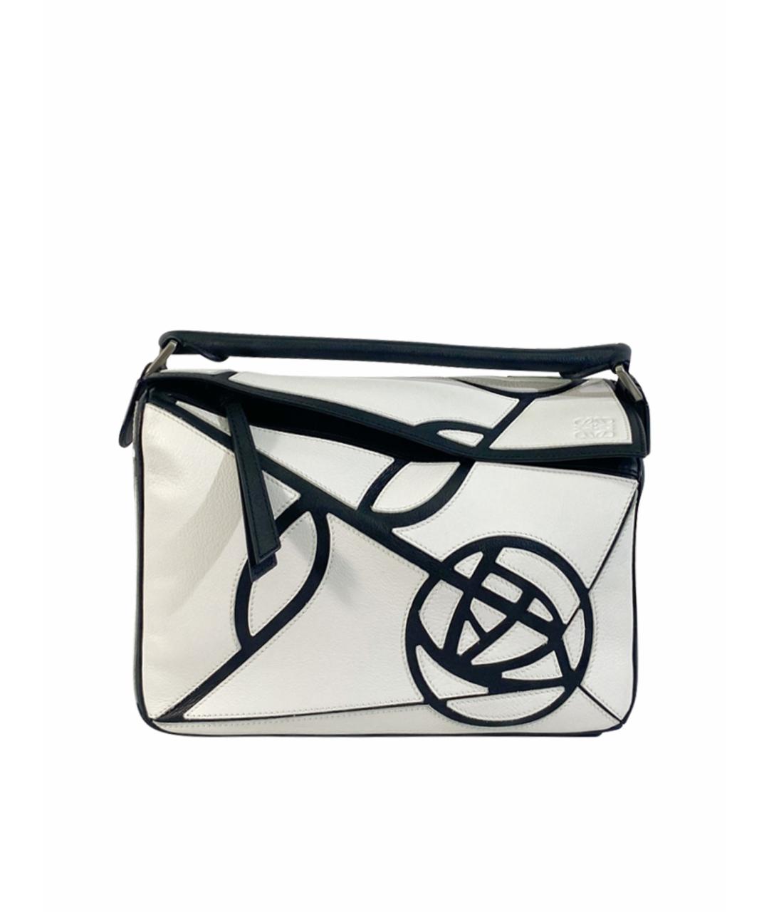 LOEWE Белая кожаная сумка через плечо Puzzle для женщин – купить в ...