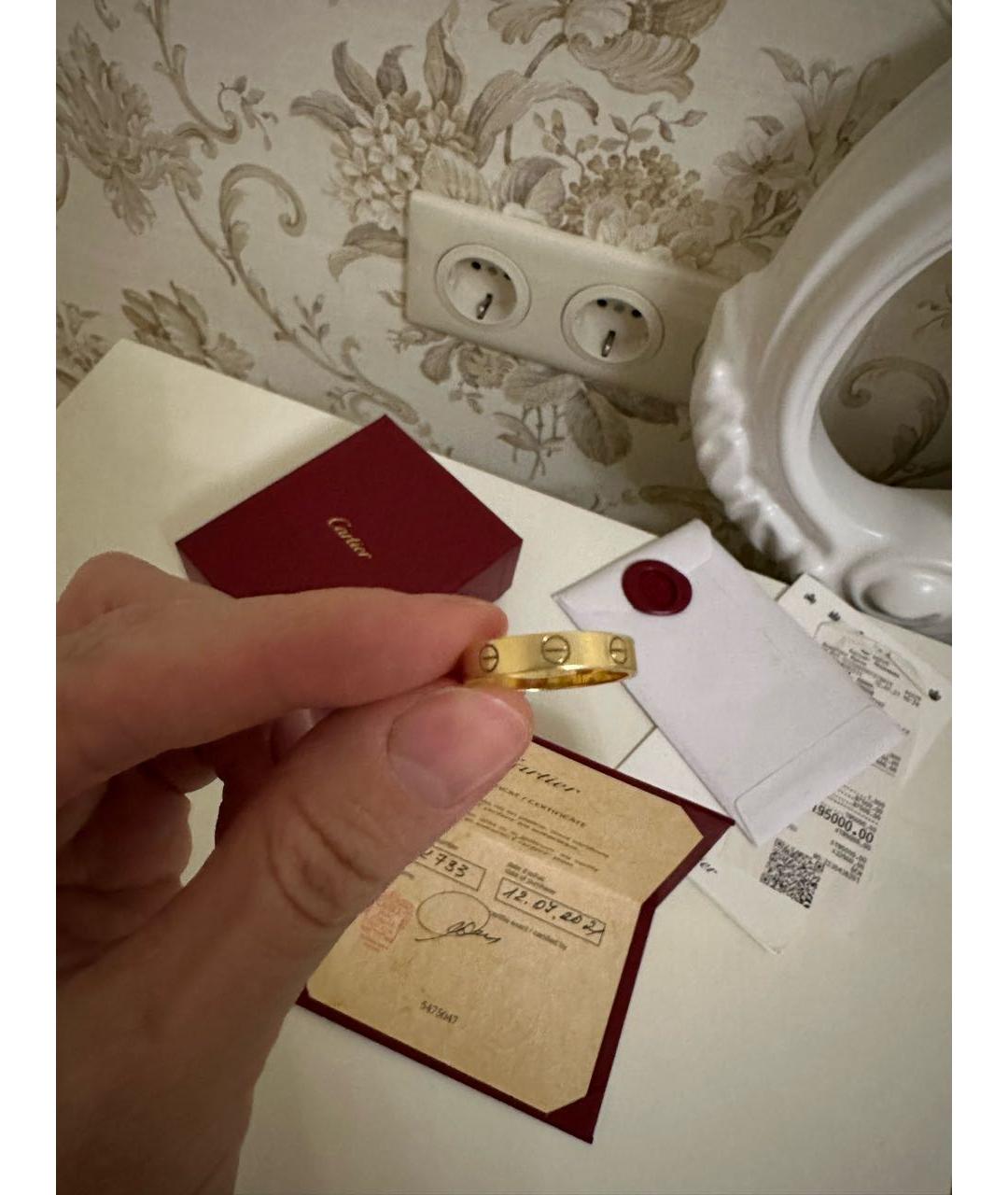 CARTIER Желтое кольцо из желтого золота, фото 2