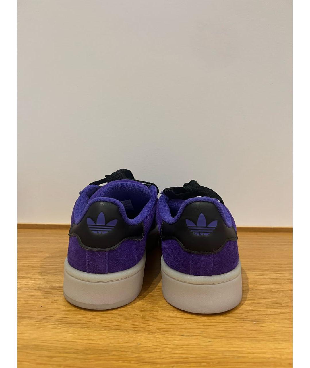 ADIDAS Фиолетовые замшевые кеды, фото 4