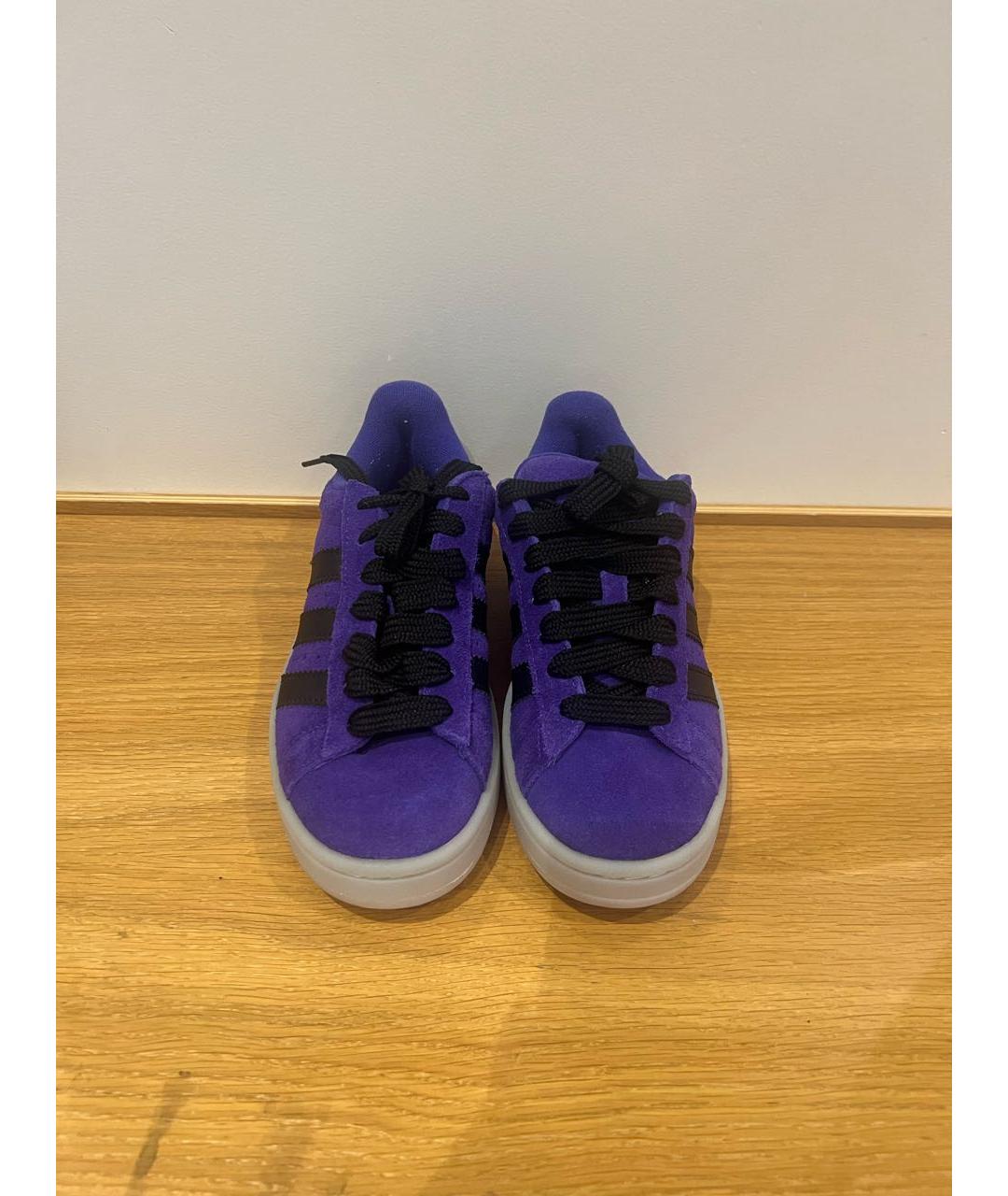 ADIDAS Фиолетовые замшевые кеды, фото 2