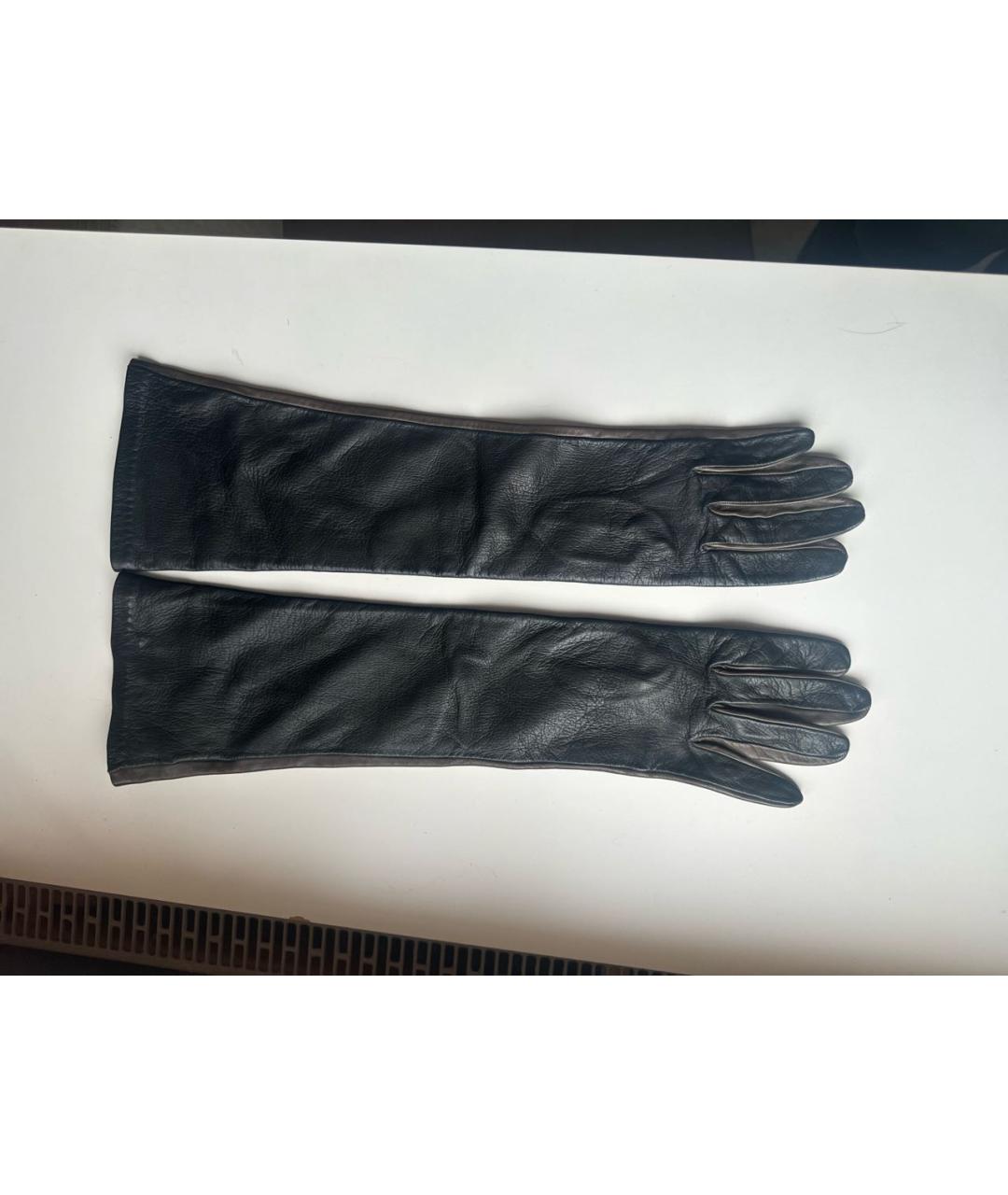 PINKO Коричневые кожаные перчатки, фото 8