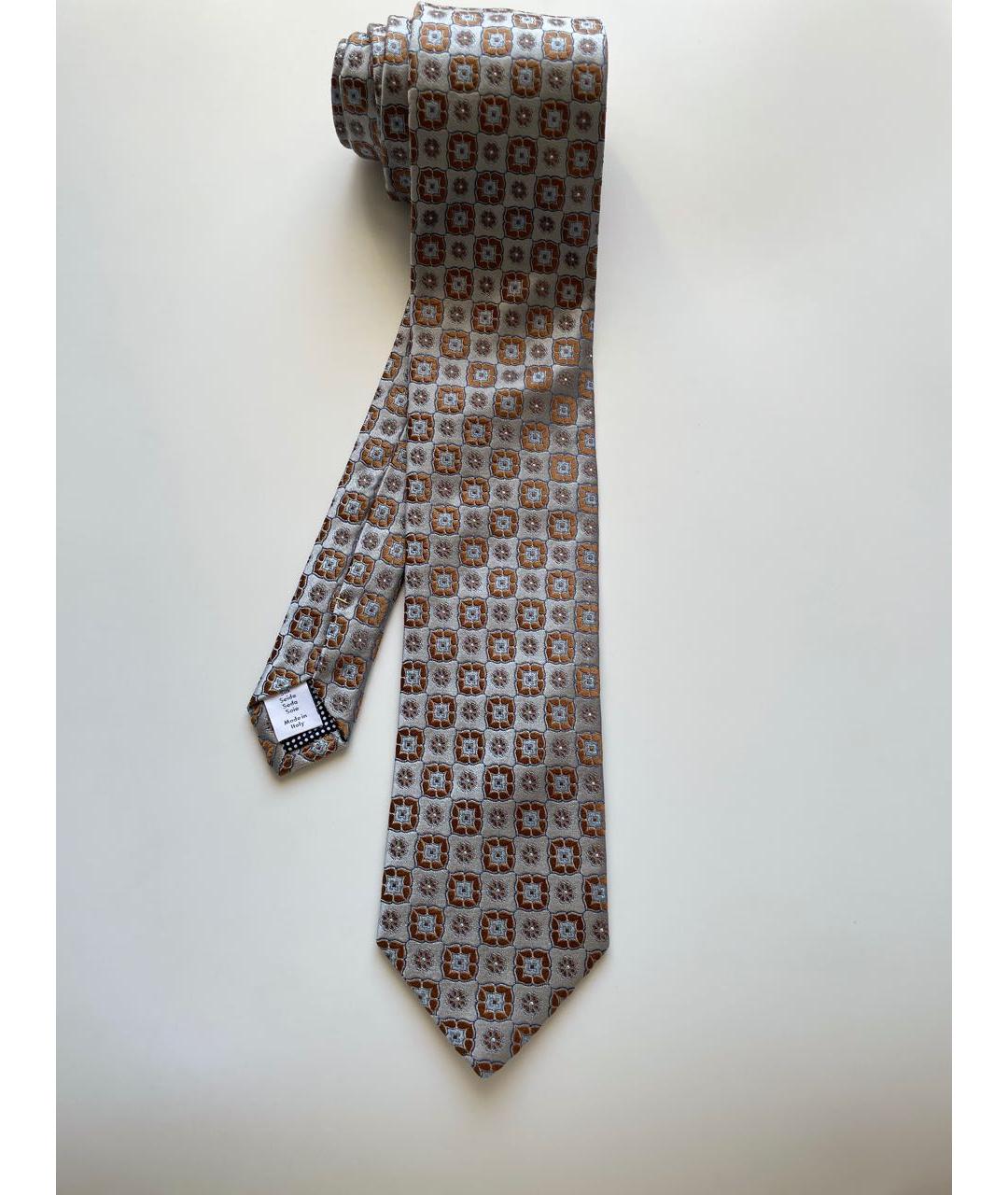 ETON Бежевый шелковый галстук, фото 5