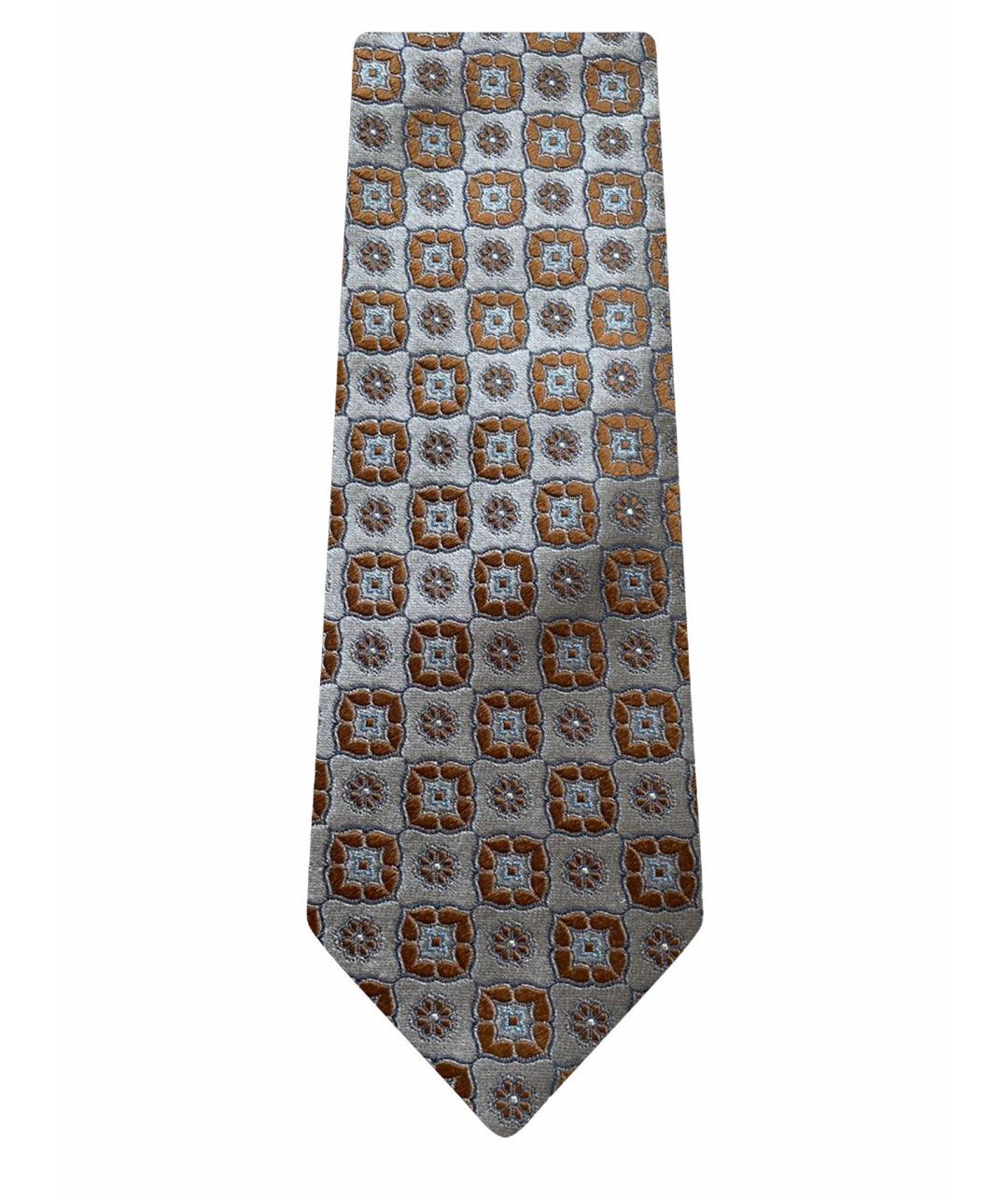 ETON Бежевый шелковый галстук, фото 1