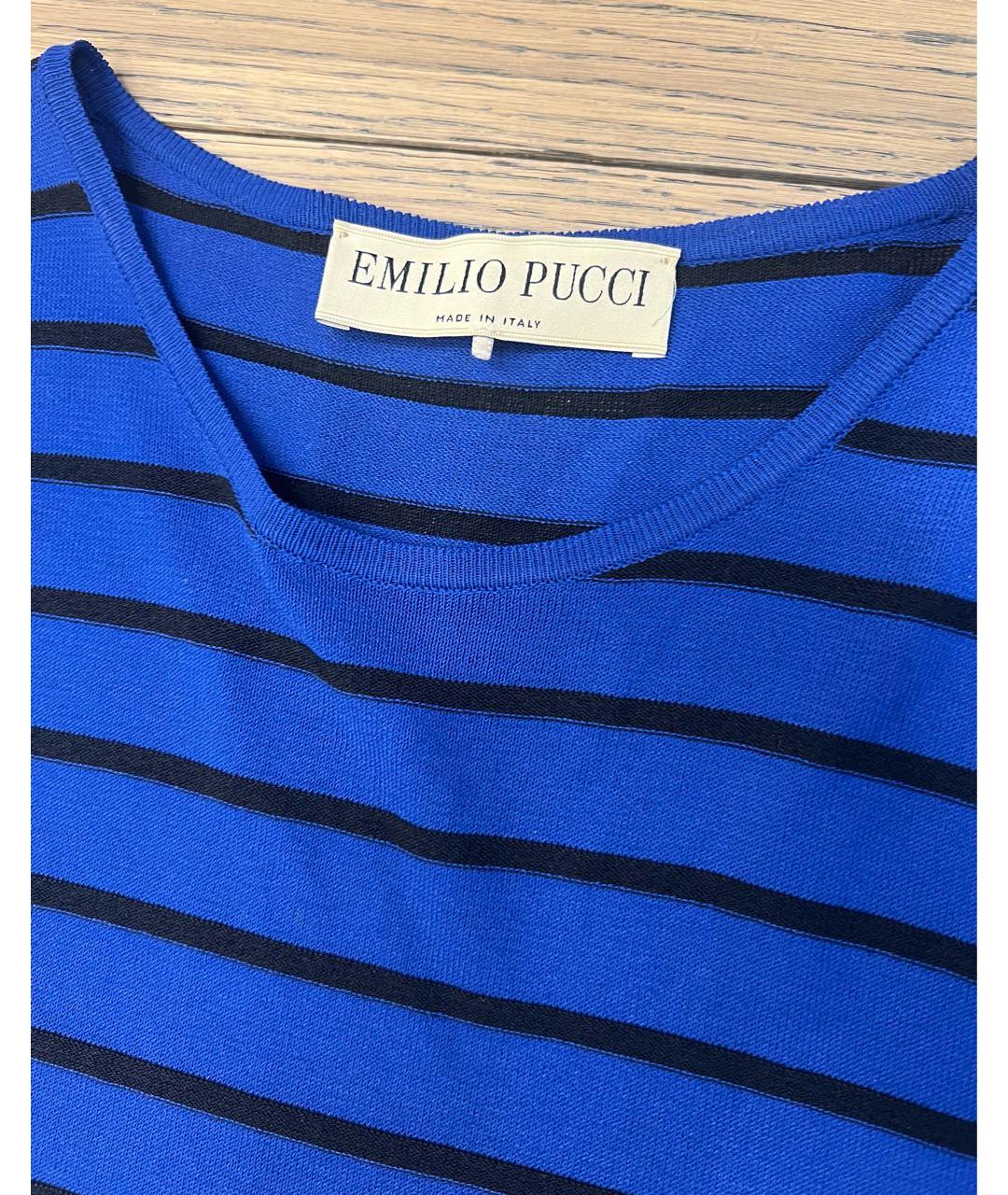 EMILIO PUCCI Синий вискозный костюм с юбками, фото 3