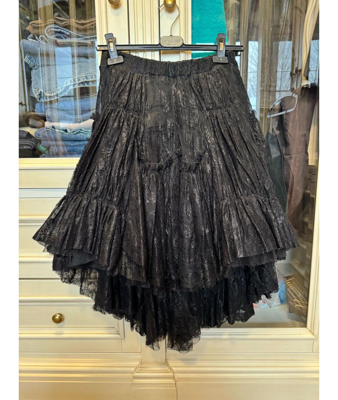 ERMANNO SCERVINO Черный кружевной костюм с юбками, фото 2