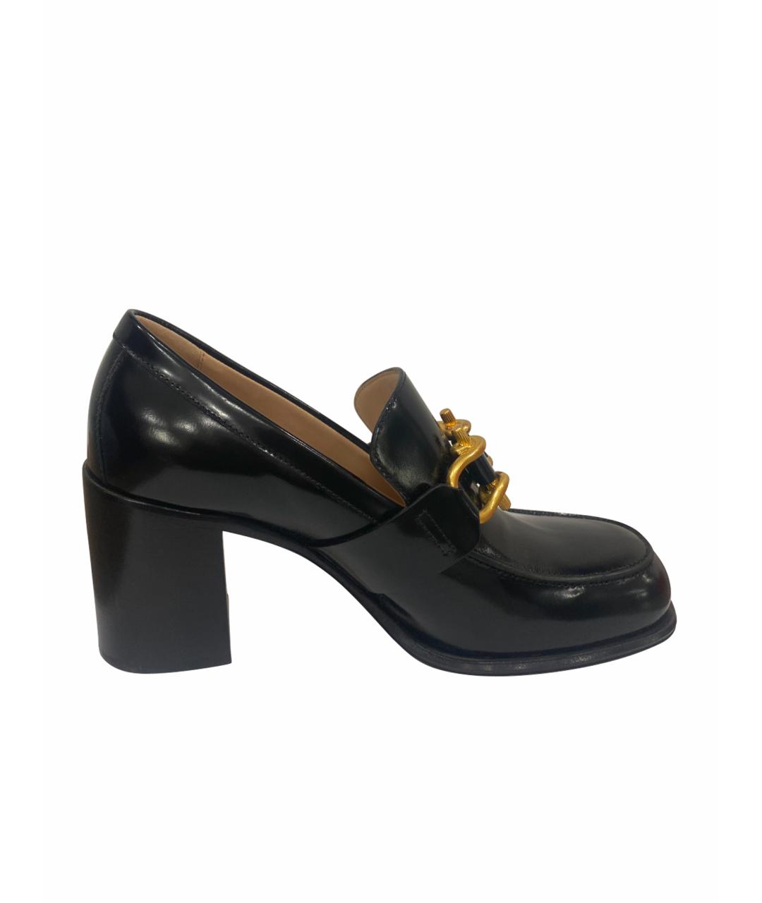 BOTTEGA VENETA Черные кожаные туфли, фото 1