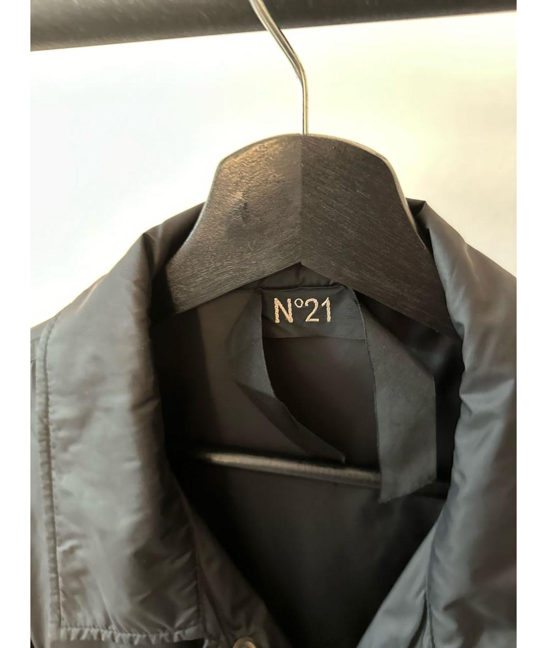 NO. 21 Черная синтетическая куртка, фото 3