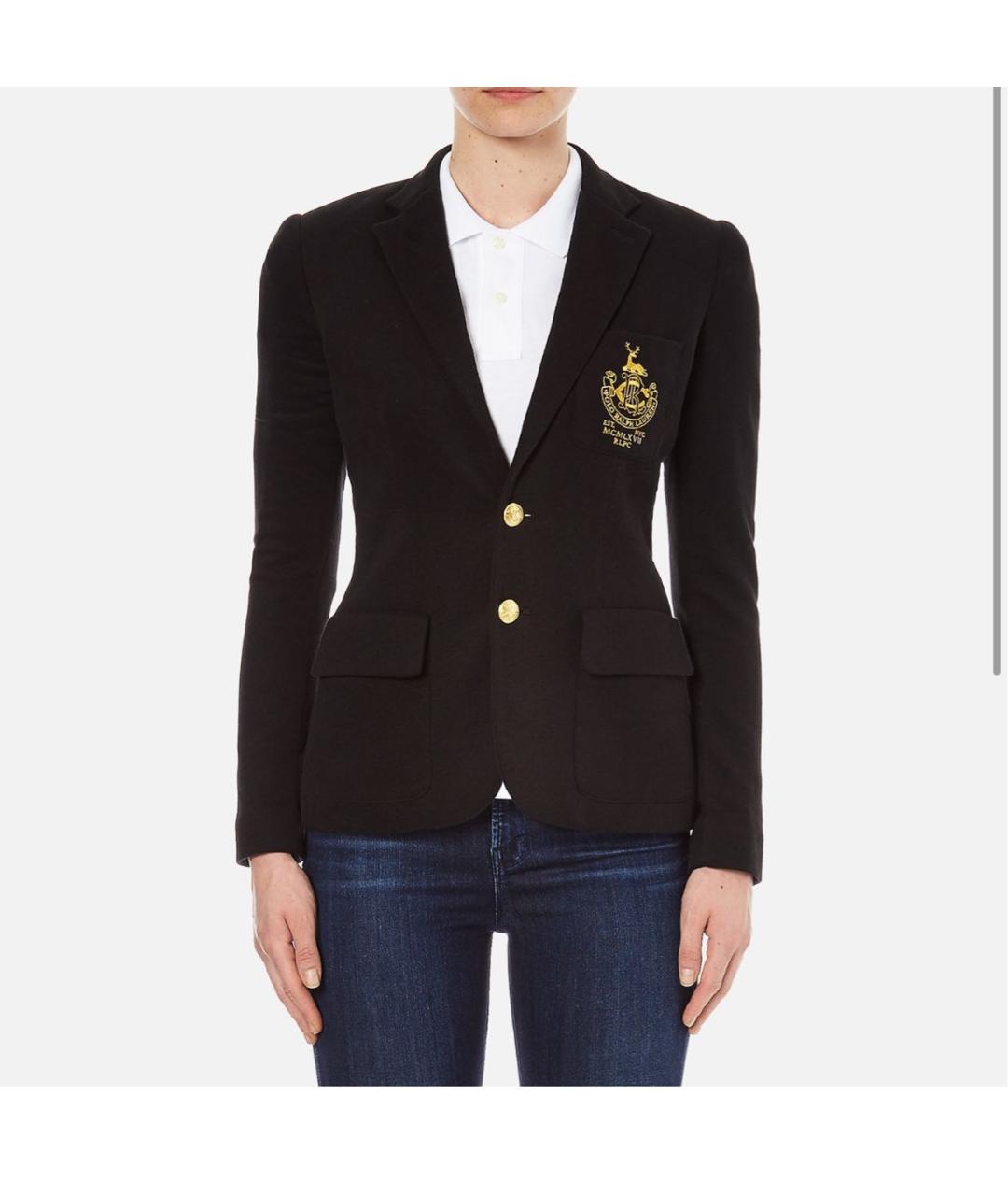 POLO RALPH LAUREN Темно-синий хлопковый жакет/пиджак, фото 8