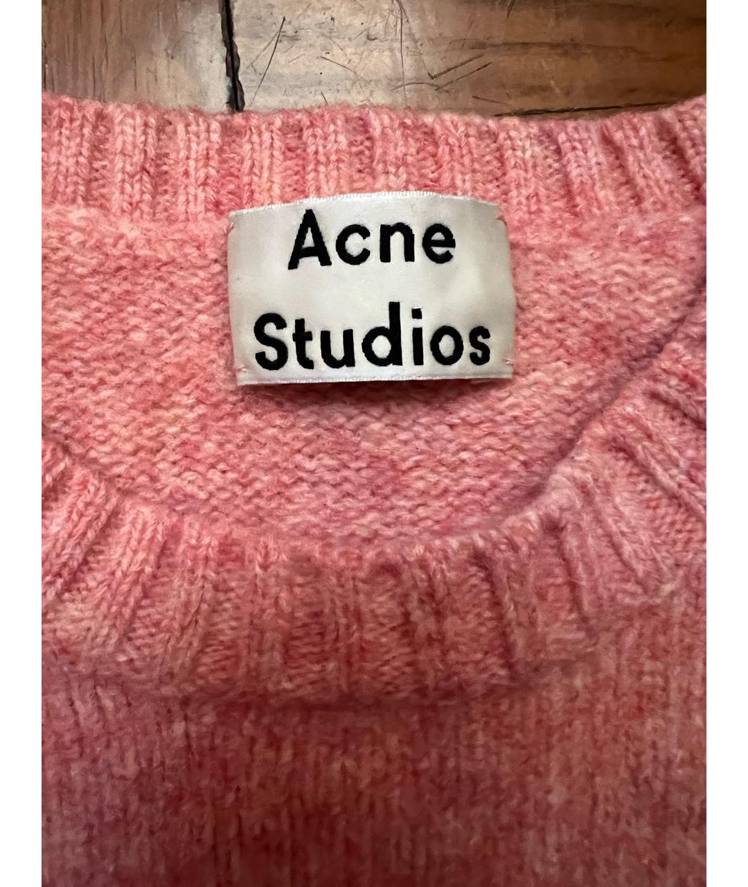 ACNE STUDIOS Коралловый шерстяной джемпер / свитер, фото 3