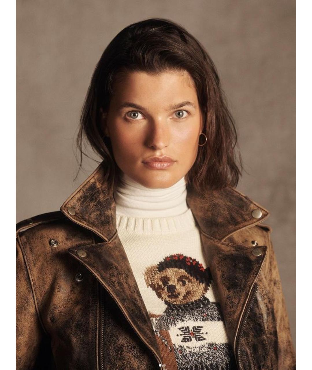 POLO RALPH LAUREN Белый хлопковый джемпер / свитер, фото 4