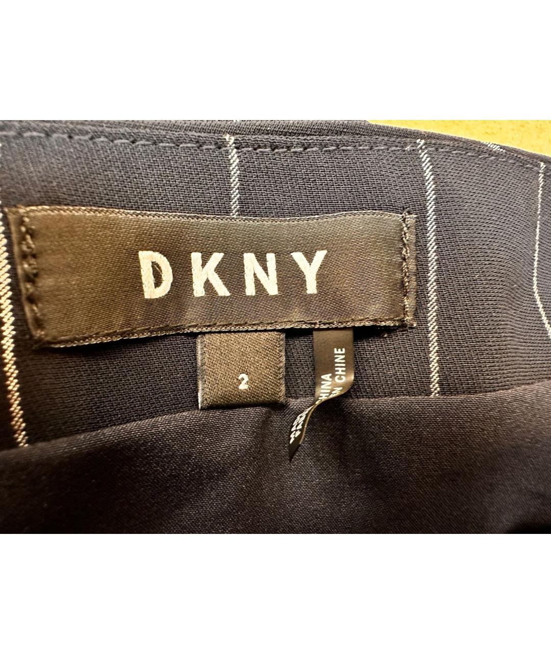 DKNY Черная полиэстеровая юбка миди, фото 5