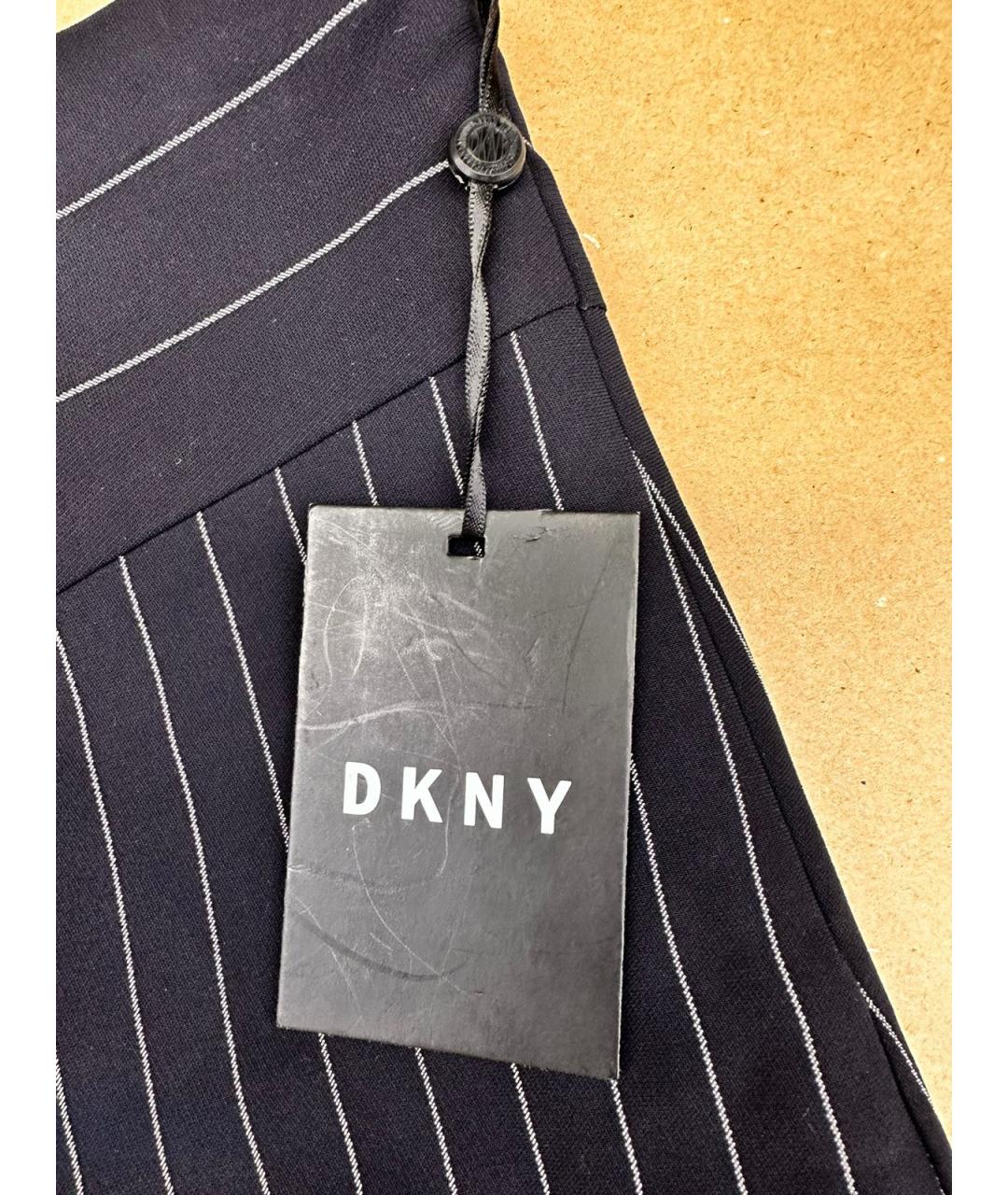 DKNY Черная полиэстеровая юбка миди, фото 4