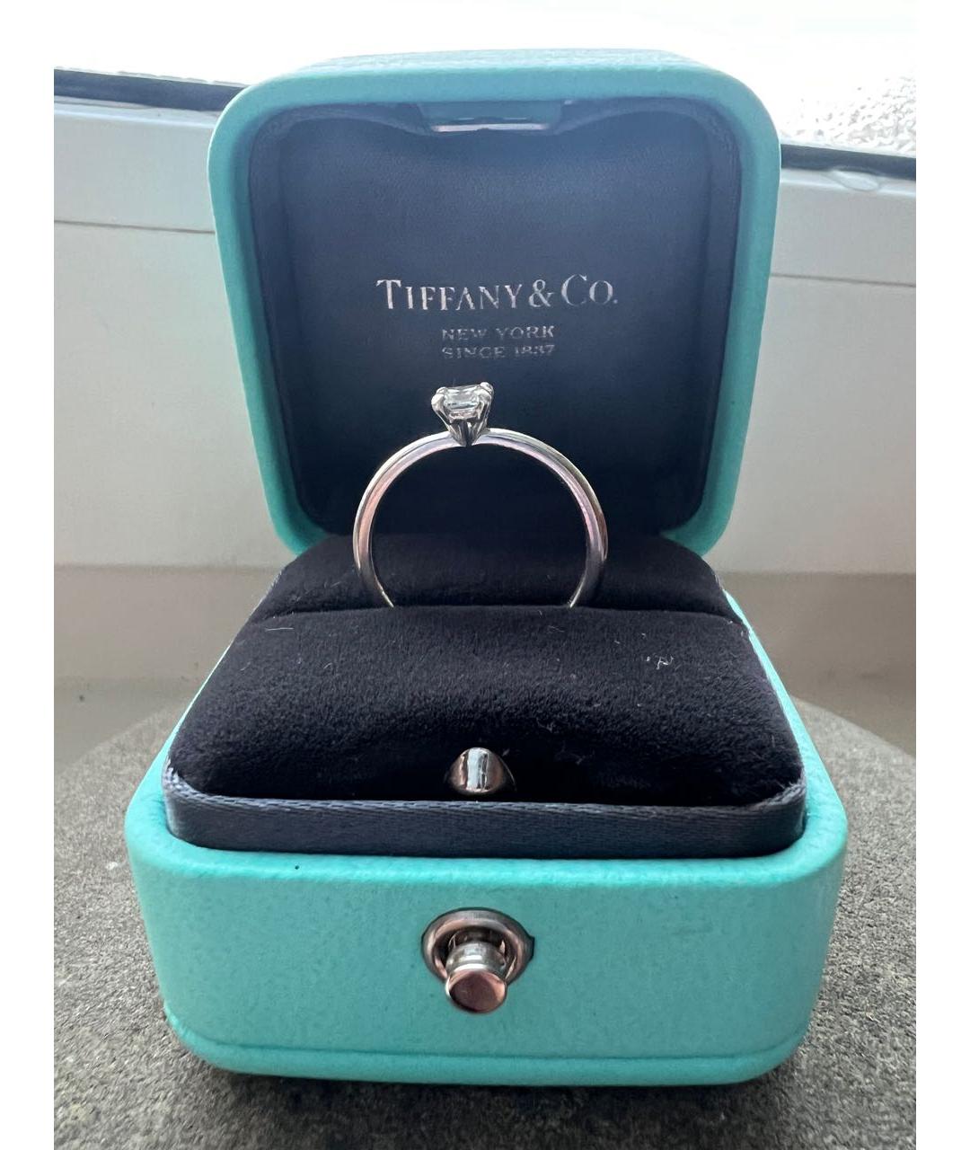 TIFFANY&CO Серебряное платиновое кольцо, фото 7