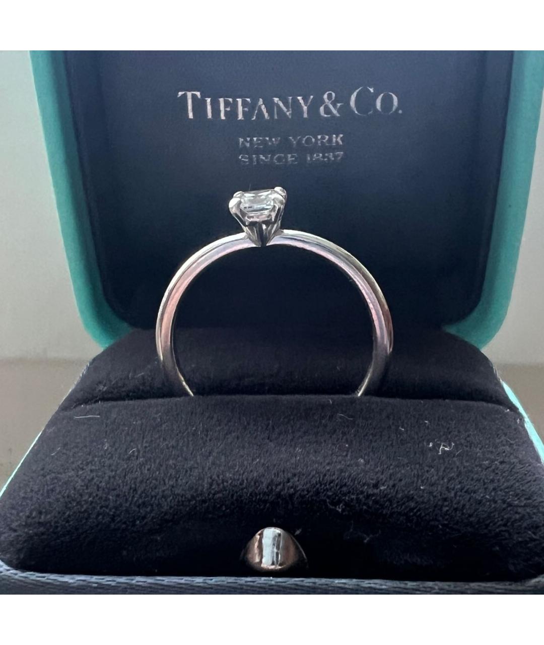 TIFFANY&CO Серебряное платиновое кольцо, фото 4