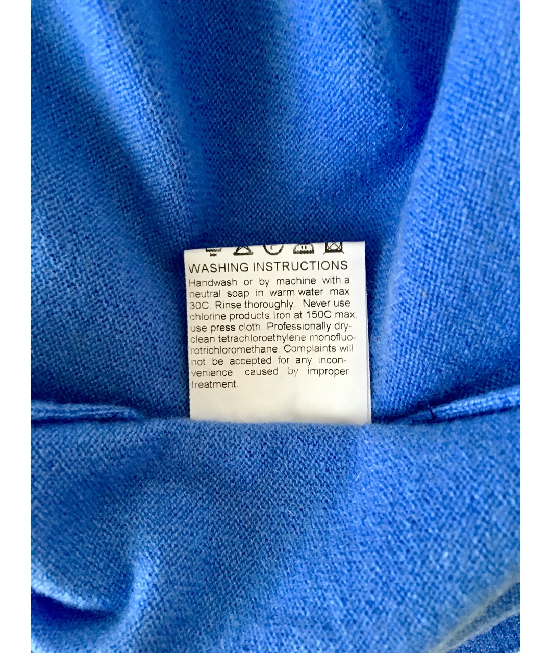 BILANCIONI Синий кашемировый джемпер / свитер, фото 6