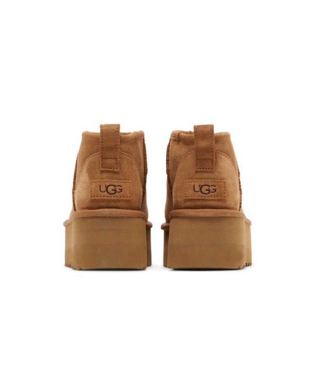 UGG AUSTRALIA Коричневые замшевые ботинки, фото 5