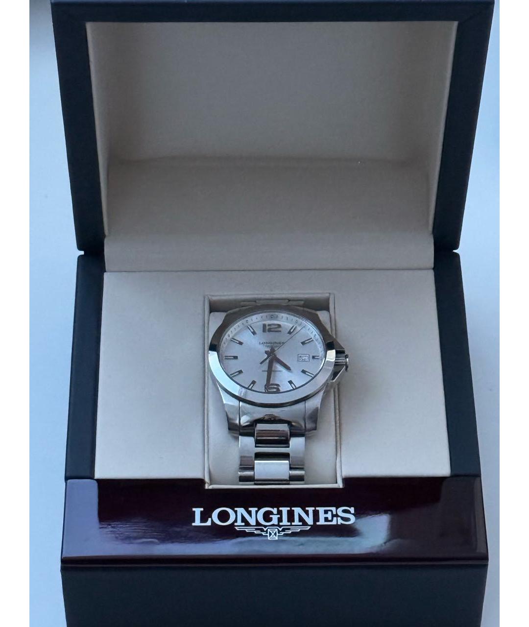 LONGINES Серебряные стальные часы, фото 6