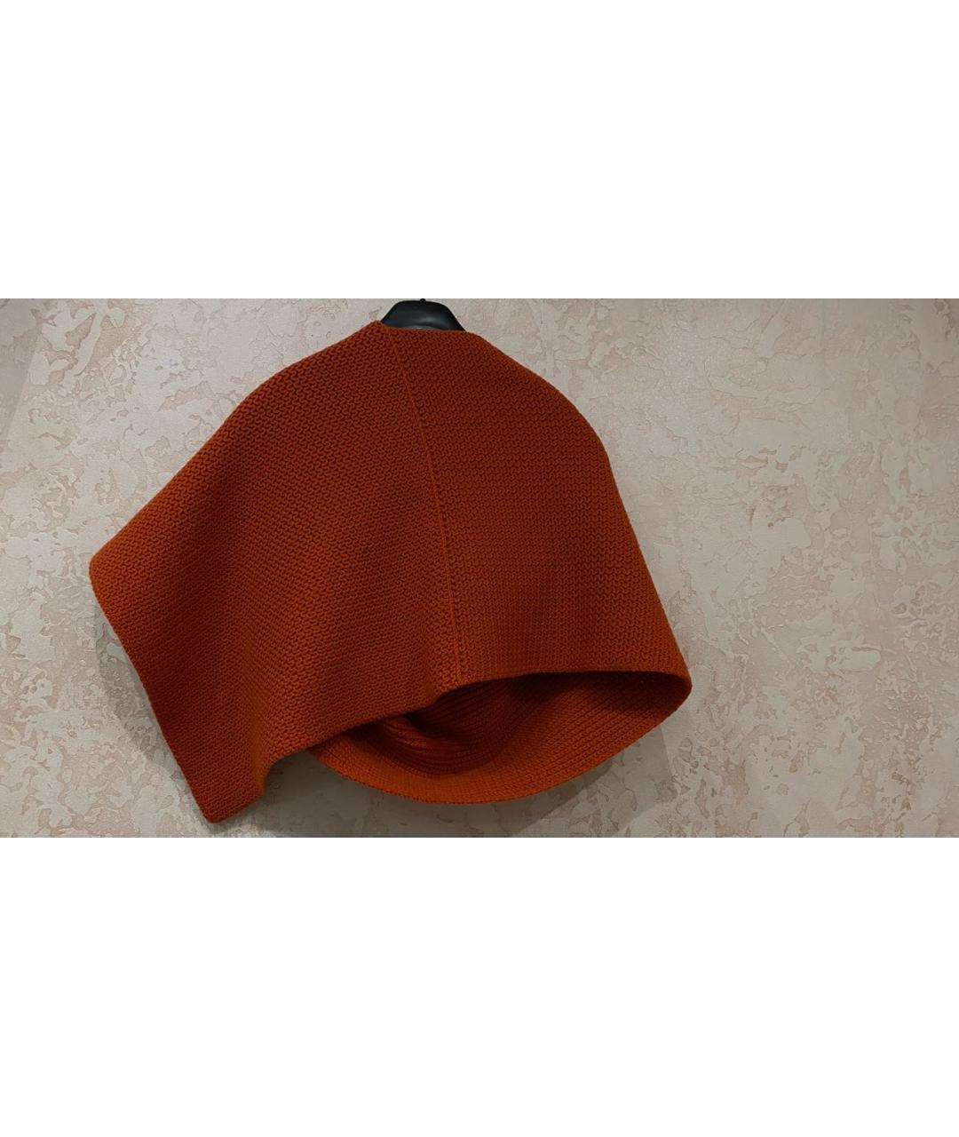 WOLFORD Оранжевый шерстяной шарф, фото 2