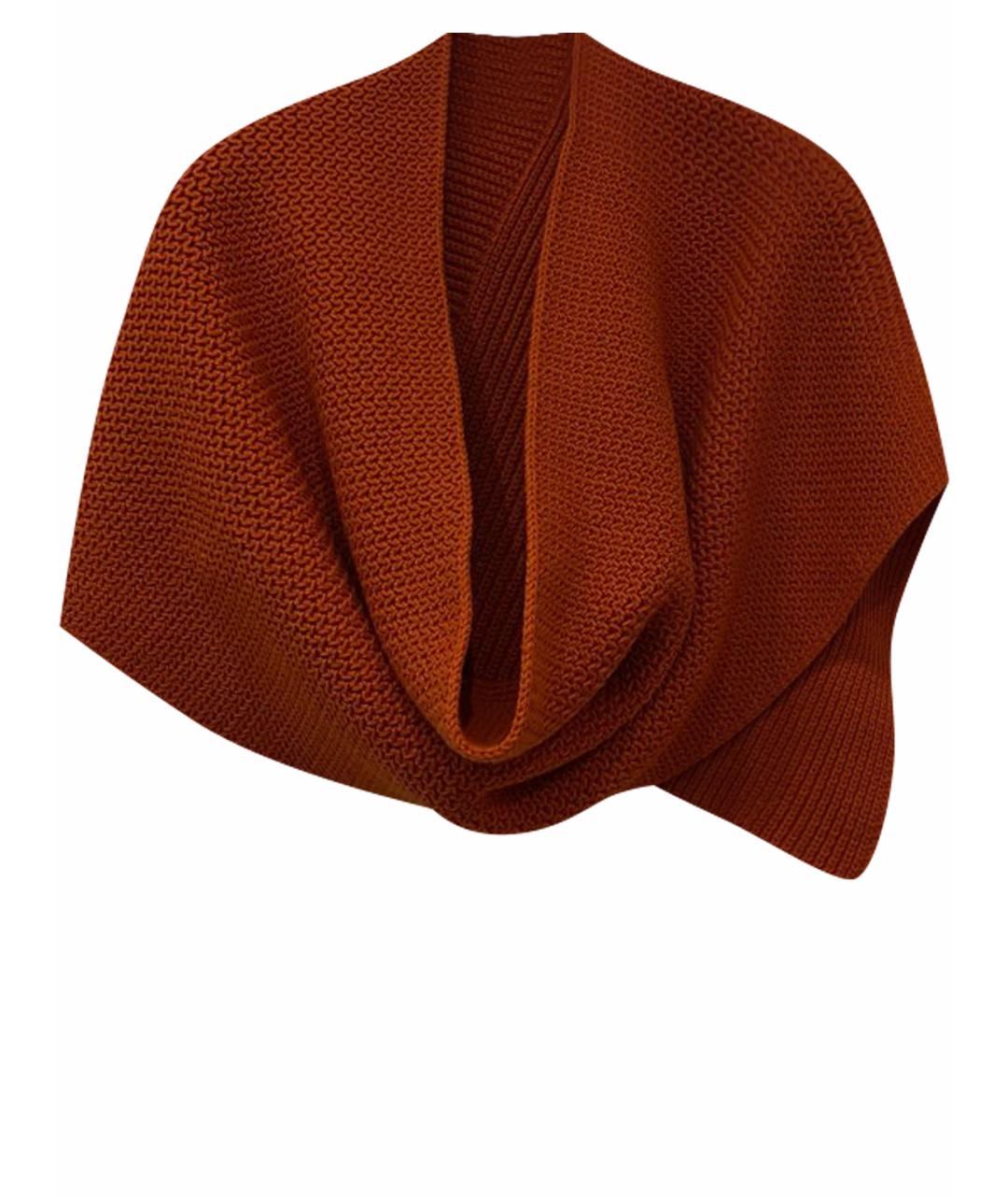 WOLFORD Оранжевый шерстяной шарф, фото 1
