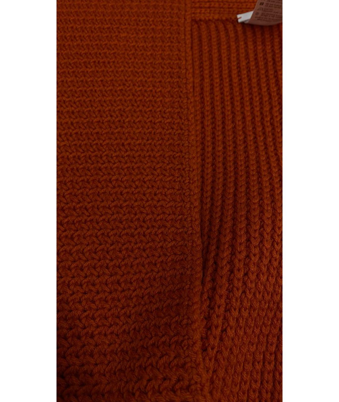 WOLFORD Оранжевый шерстяной шарф, фото 7