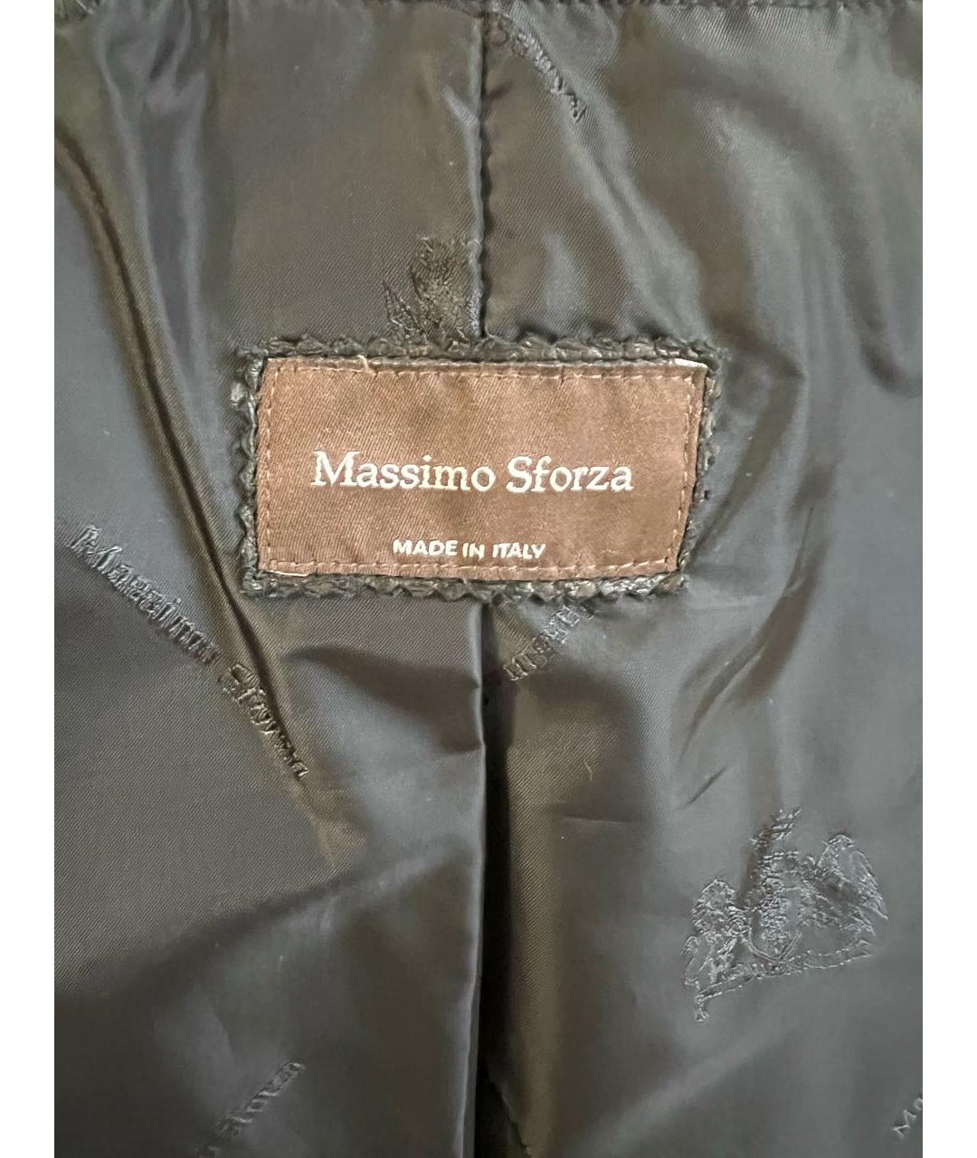 MASSIMO SFORZA Черный кожаный пиджак, фото 5